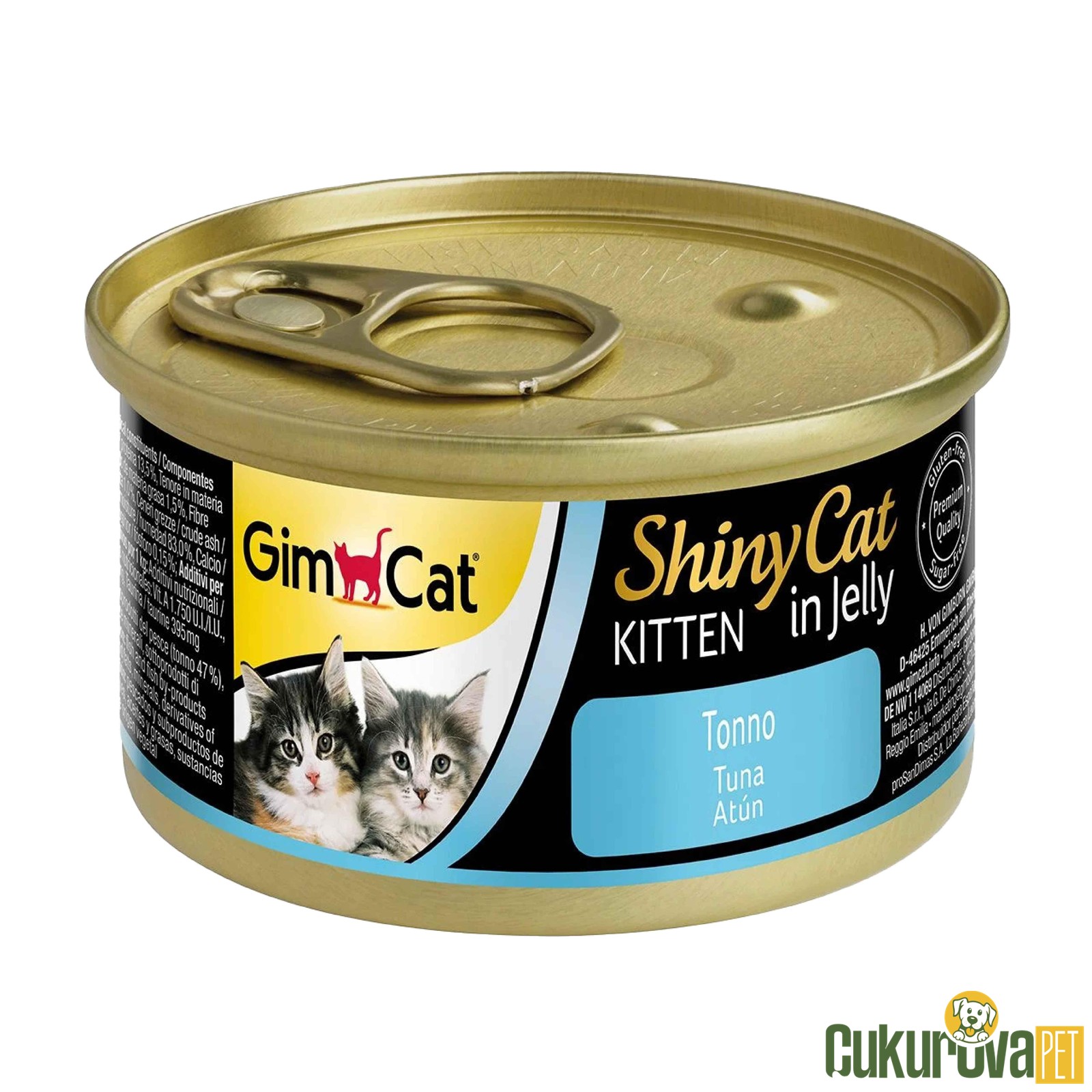 Gimcat ShinyCat Kitten Ton Balıklı Yavru Kedi Konservesi 70 Gr