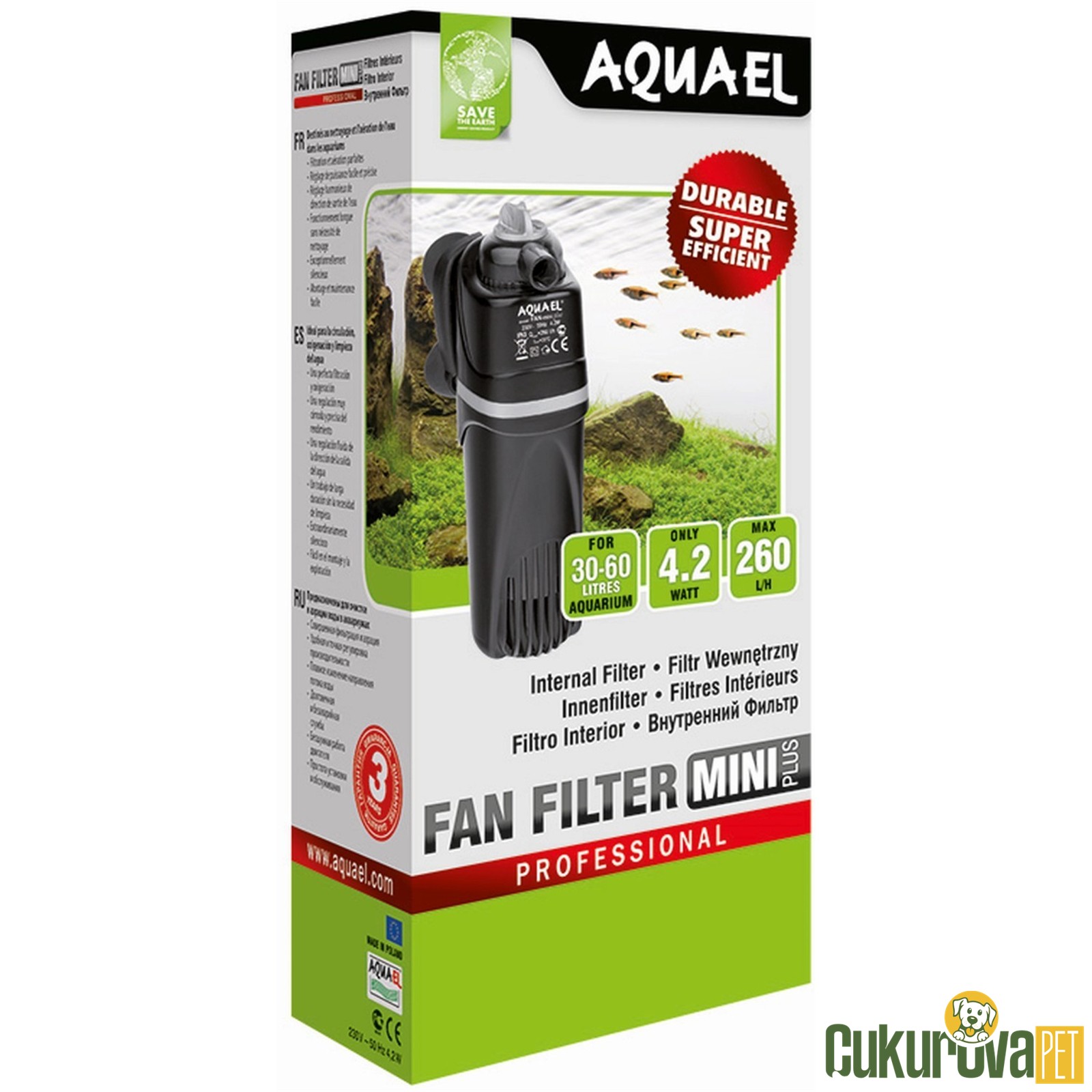 Aquael Fan Filter Mini Plus Akvaryum İç Filtre