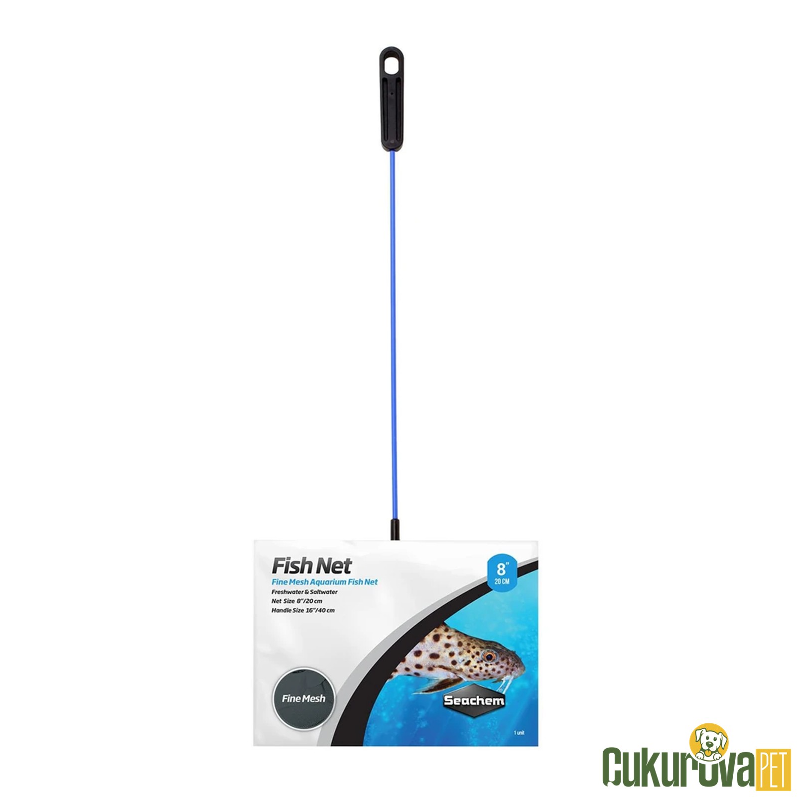 Seachem Akvaryum Kepçesi̇ No: 8 Uzun Sap İnce Fi̇le 20 Cm