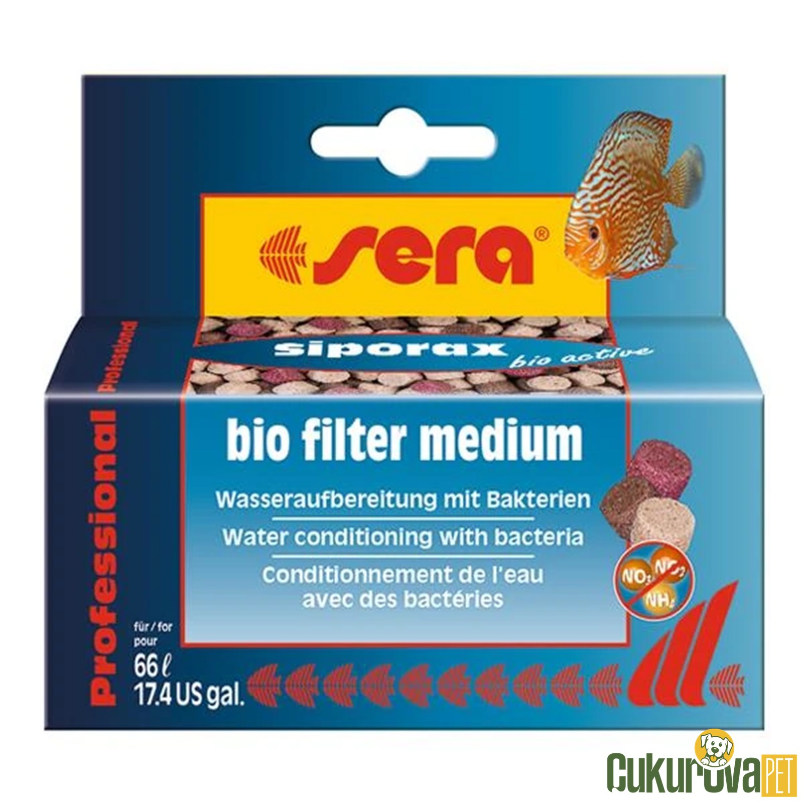 Sera Siporax Bio Active Bio Filter Medium Biyolojik Filtre Malzemesi 35 Gr