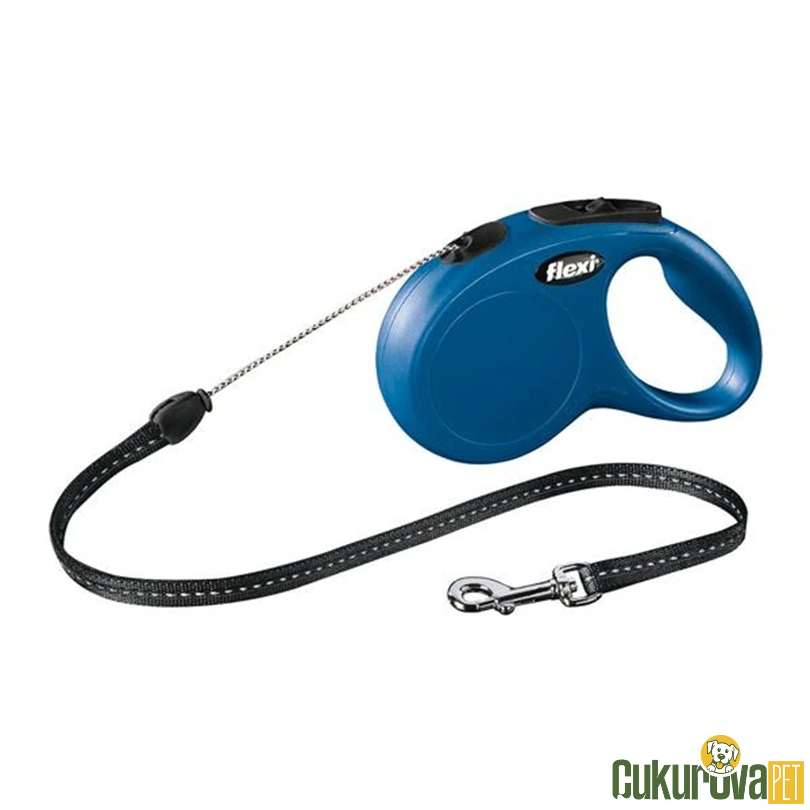 Flexi New Classic 5 M Otomatik İp Köpek Gezdirme Kayışı S Mavi