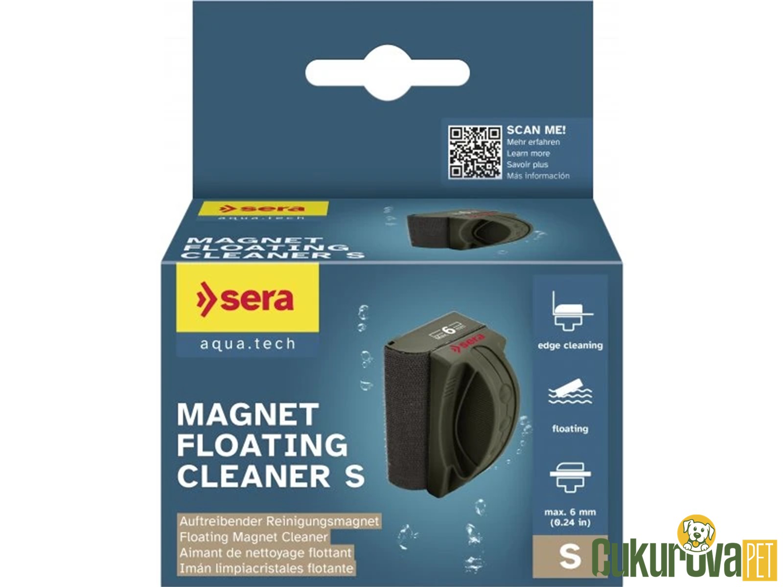 Sera Magnet Floating Cleaner Yüzen Mıknatıslı Cam Sileceği S