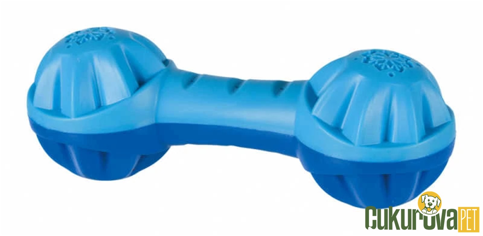 Trixie Termoplastik Su Hazneli Kemik Köpek Oyuncağı Mavi - 18 Cm