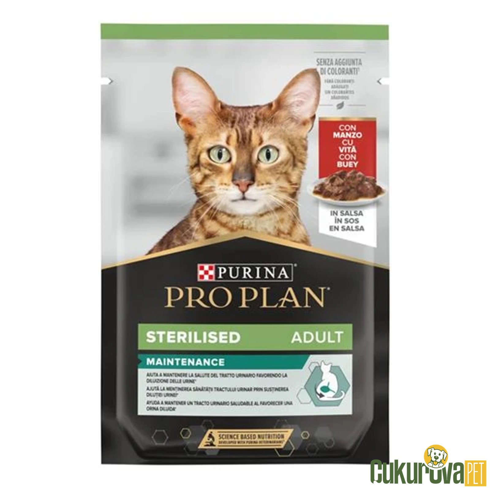Pro Plan Biftekli Steril Pouch Kısır Kedi Yaş Maması 85 Gr