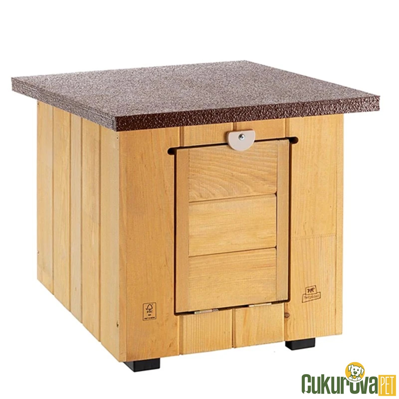 Ferplast Baita 40 Ahşap Köpek Kulübesi̇ 38.5 x 41.5 x 43.5 Cm