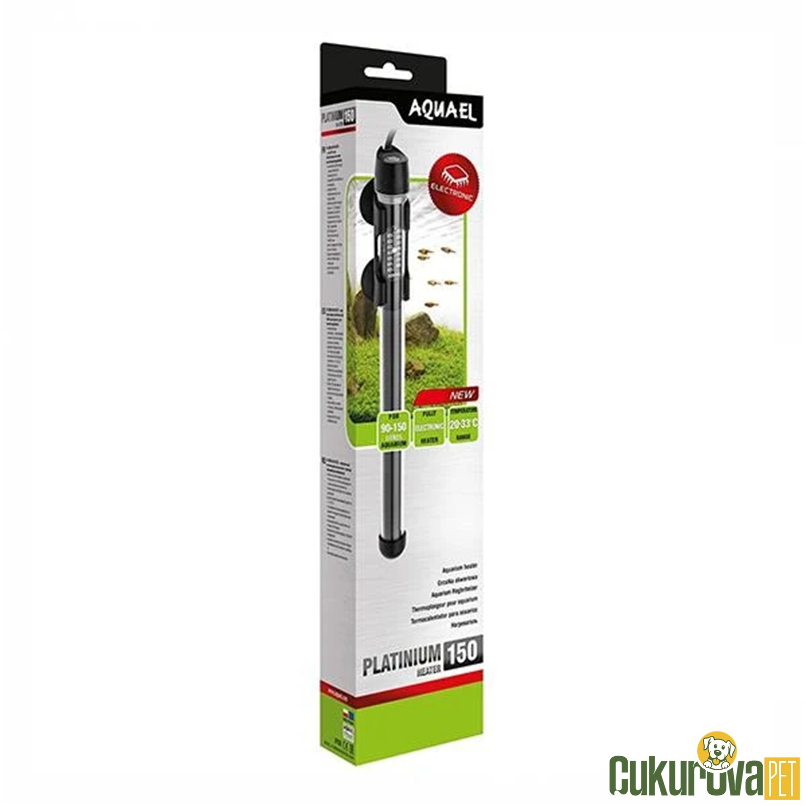 Aquael Platinium Heater Cam Akvaryum Isıtıcısı 150 W