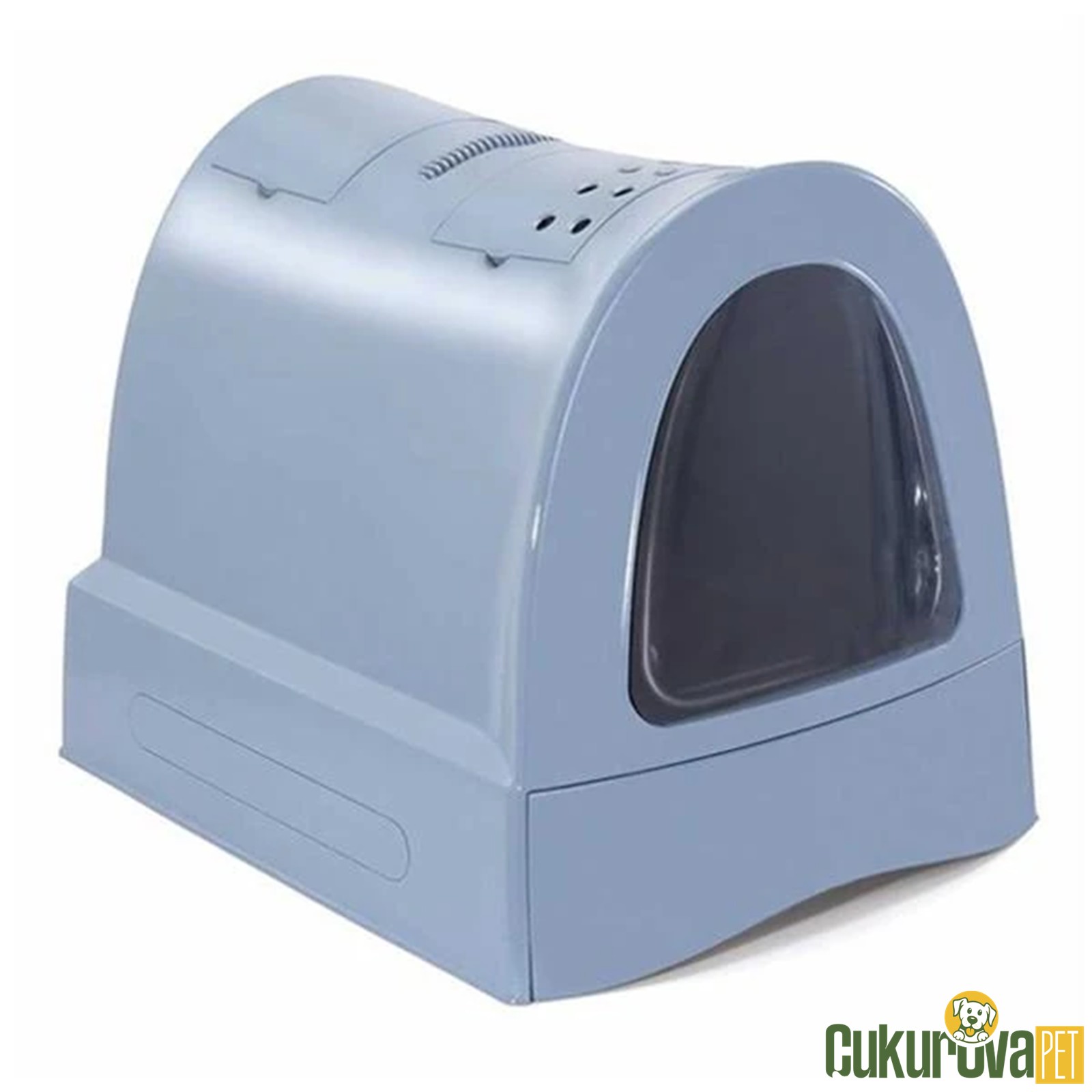 Imac Zuma Çekmeceli Kapalı Kedi Tuvaleti - Mavi