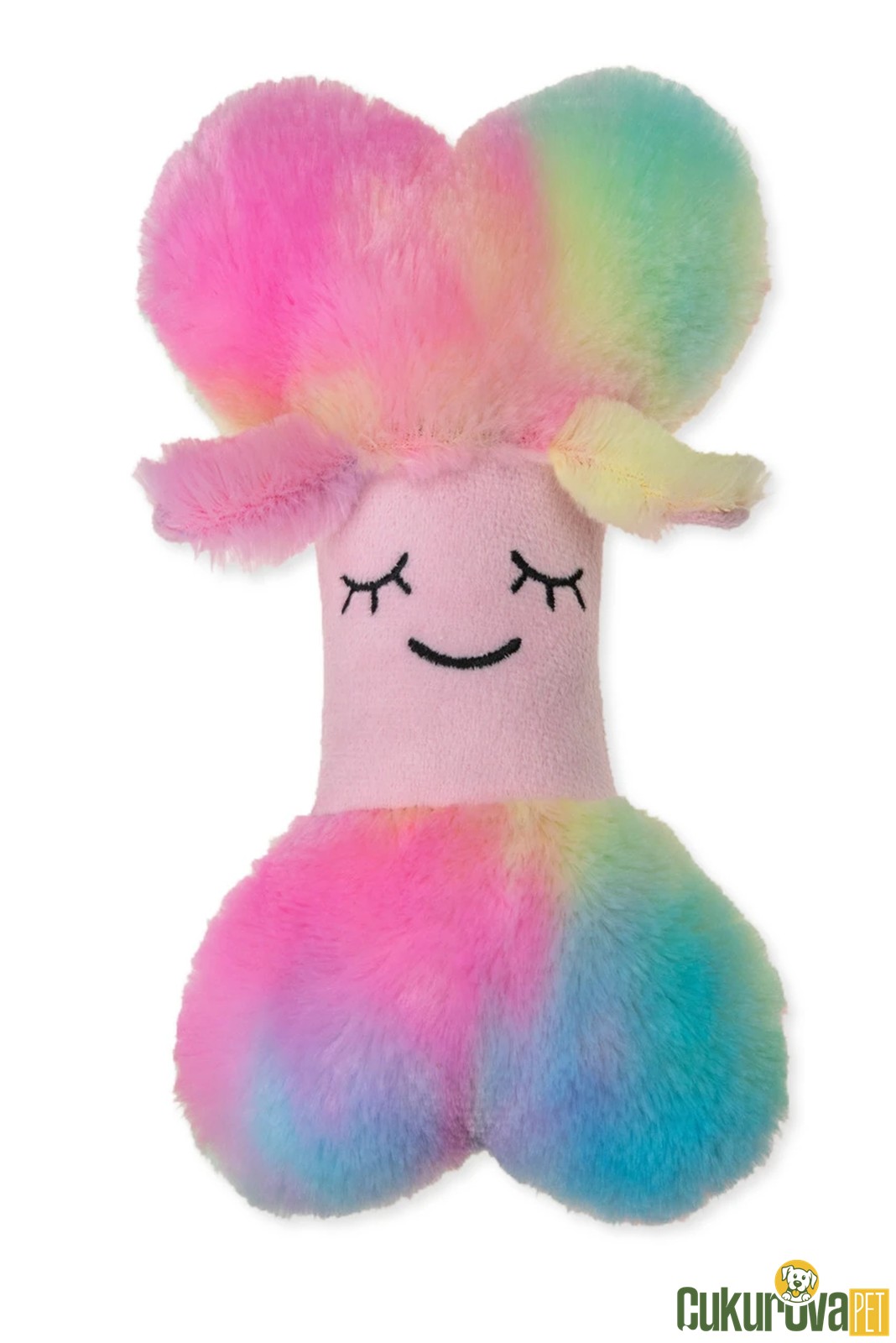 Karlie Kemik Peluş Köpek Oyuncağı Gökkuşağı 22 x 12 x 6 Cm
