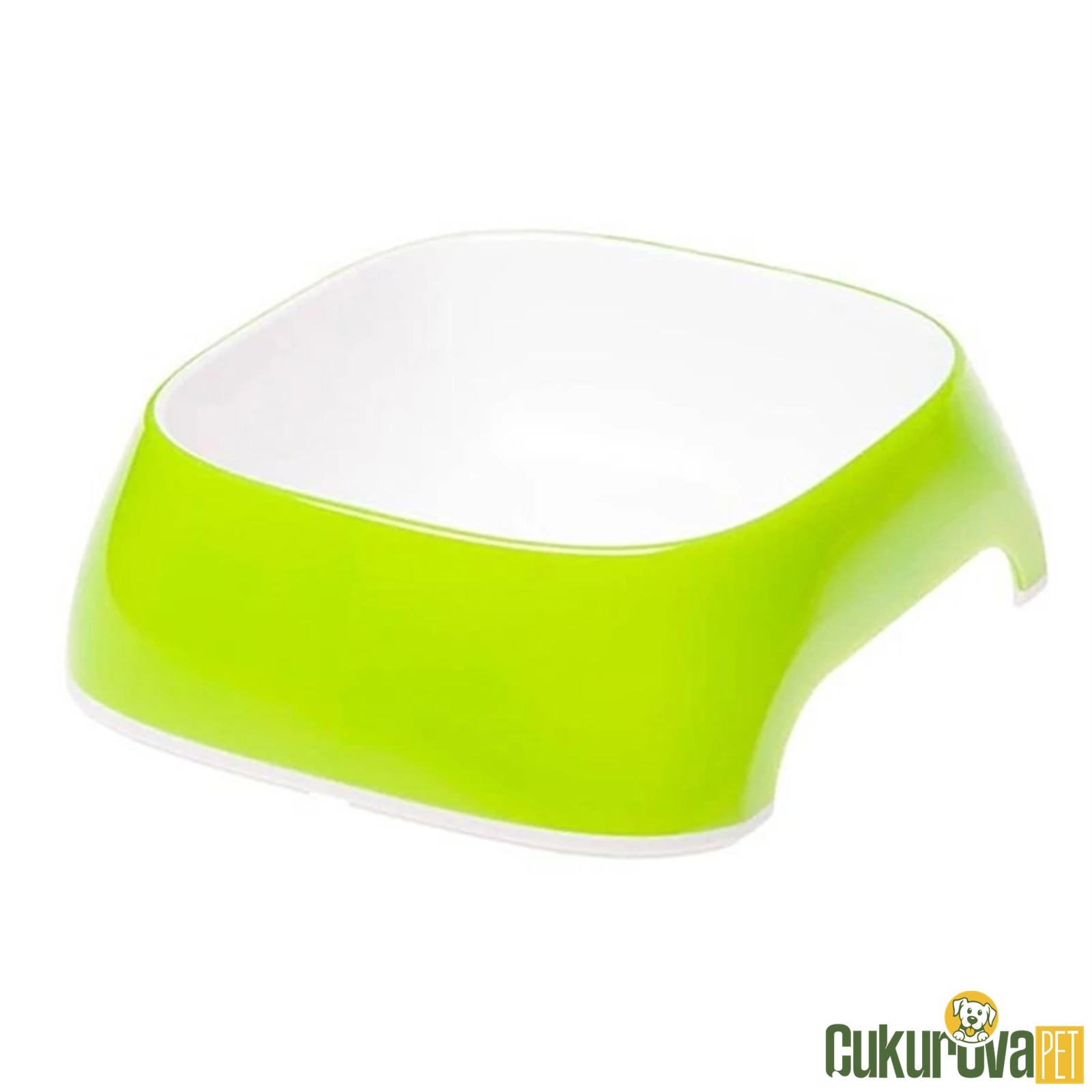 Ferplast Glam Medium Melami̇n Kedi̇ & Köpek Mama Su Kabı Yeşi̇l - 750 Ml