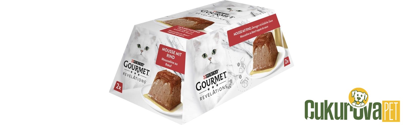 Gourmet Revelations Sığır Etli̇ Kedi̇ Yaş Maması 57 Gr - 2'li̇