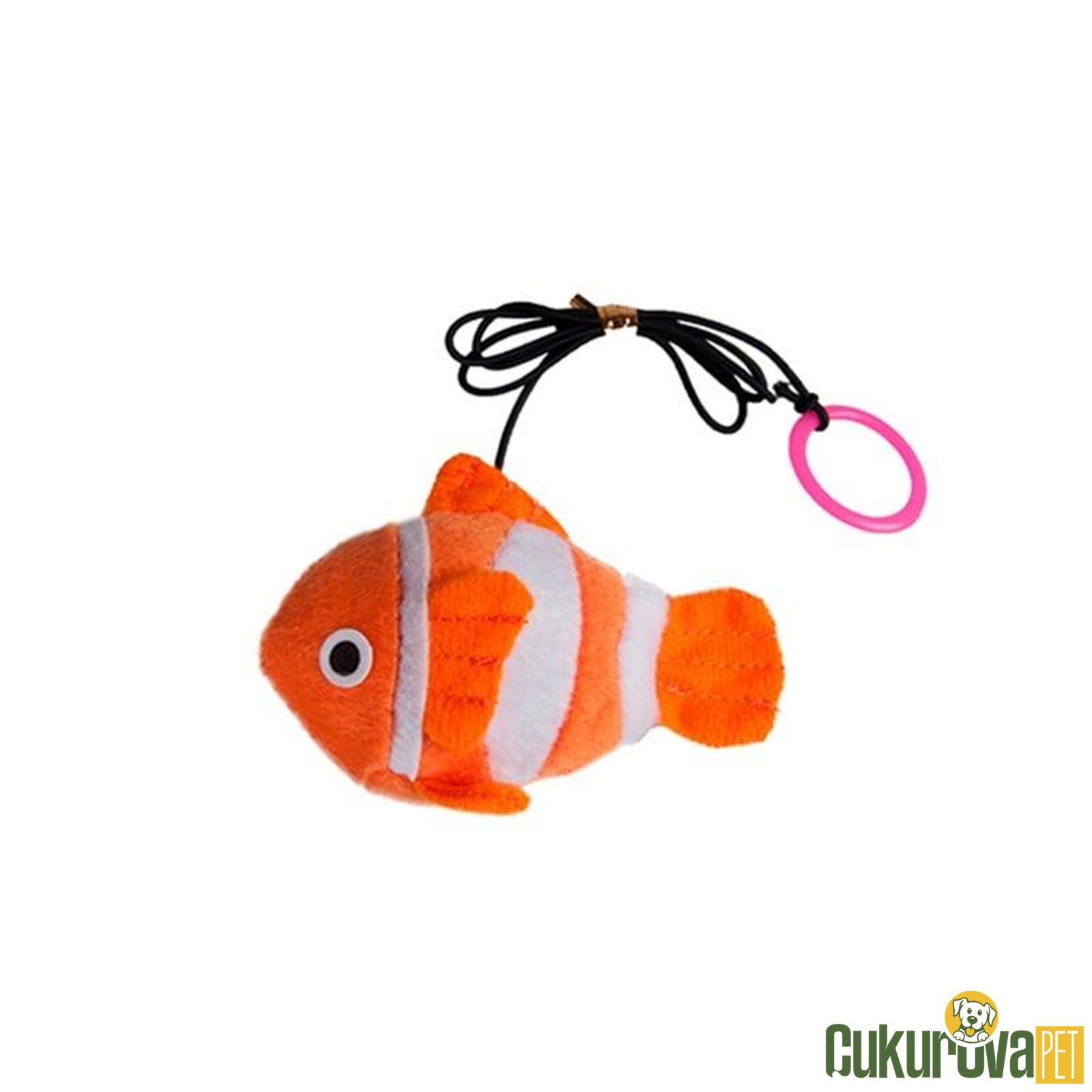 Karlie Catnipli İpli Balık Peluş Kedi Oyuncağı 9 Cm