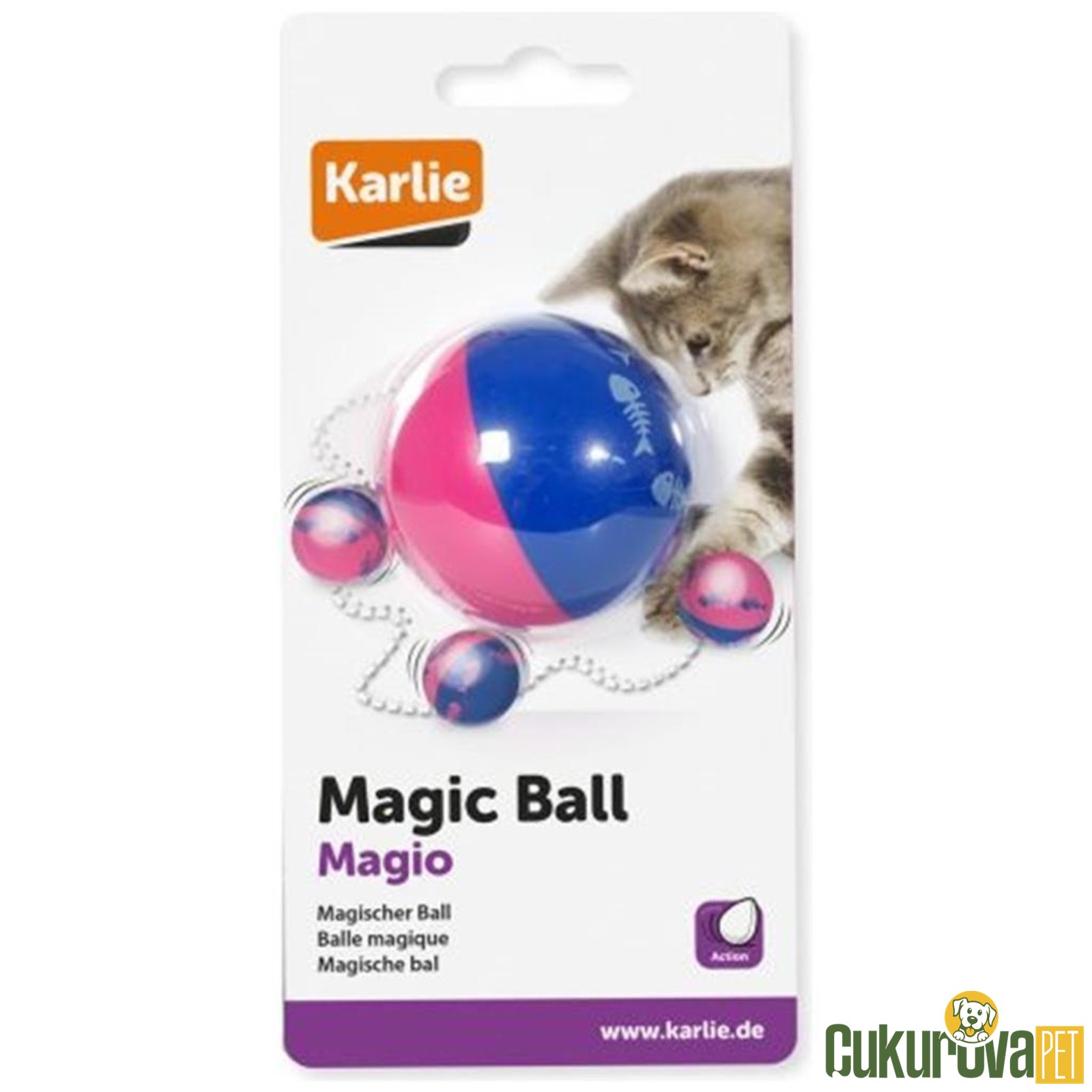 Karlie Sihirli Top Kedi Oyuncağı 5.5 Cm