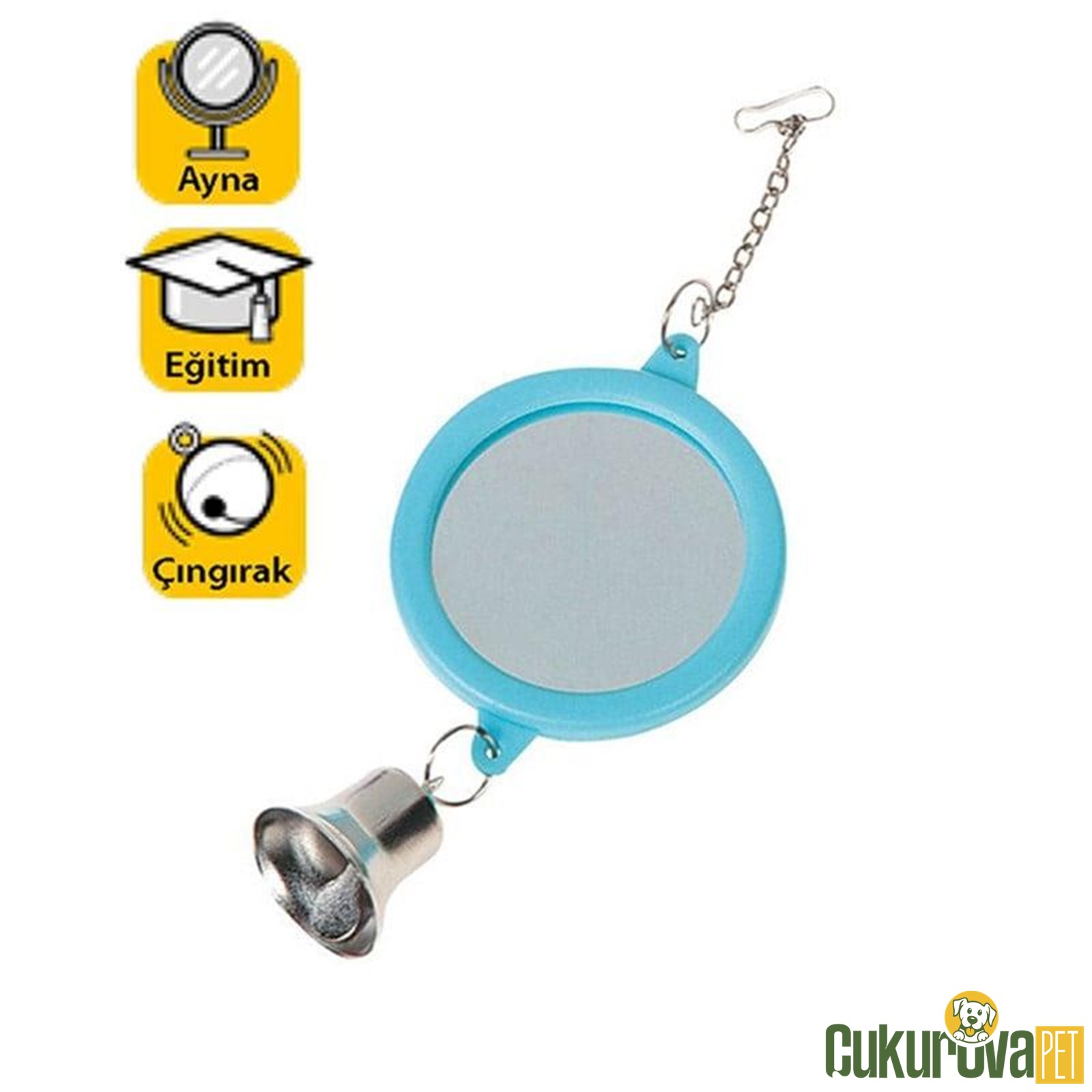 Karlie Zilli Ayna Kuş Oyuncağı Çap: 6 Cm