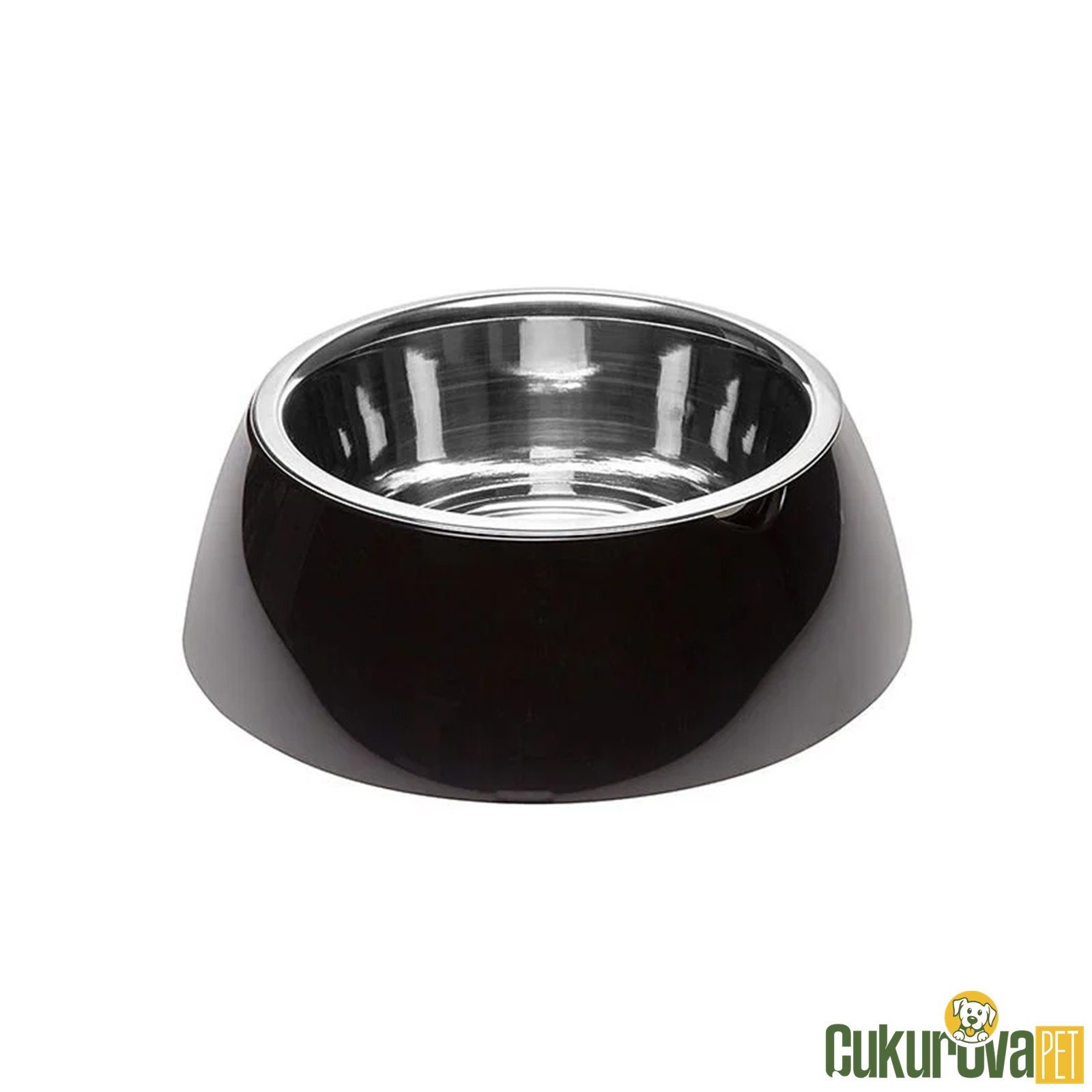 Ferplast Jolie Çelik Kedi & Köpek Mama ve Su Kabı L / 1.2 L / Siyah