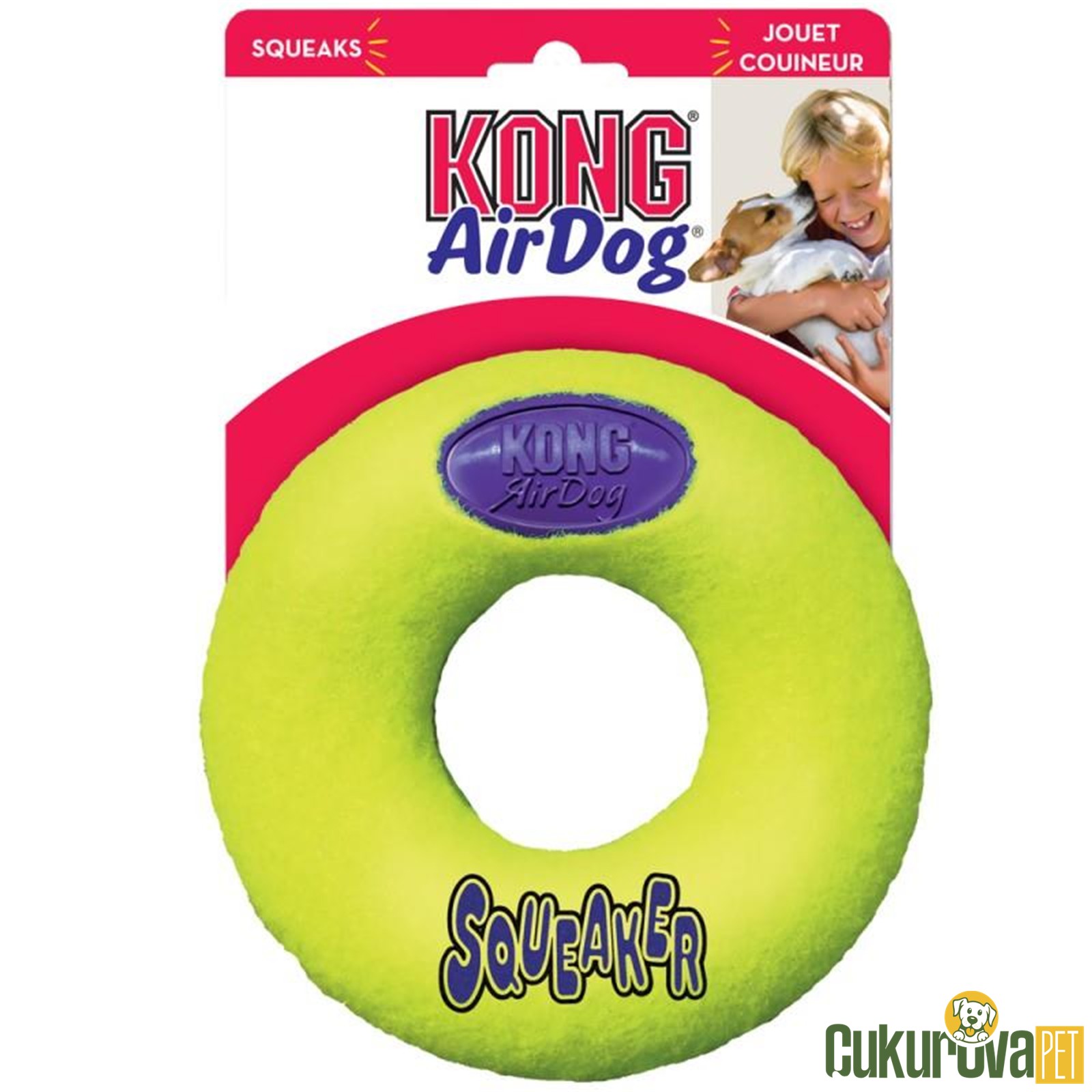 Kong Air Sq Donut Şeki̇lli̇ Sesli̇ Köpek Oyuncağı - L