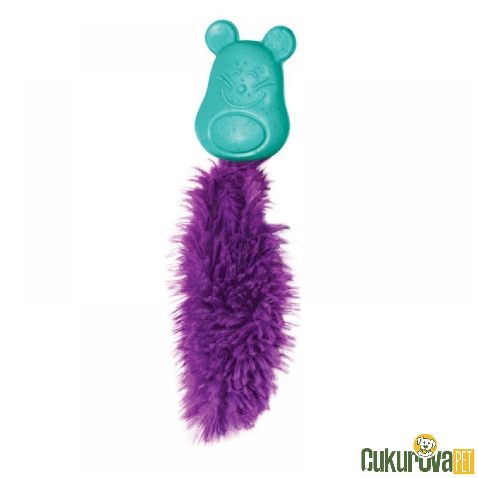 Kong Kedi̇otlu Ve Tüylü Sesli̇ Kauçuk Kedi̇ Oyuncağı 20 Cm - Karışık Renkli̇