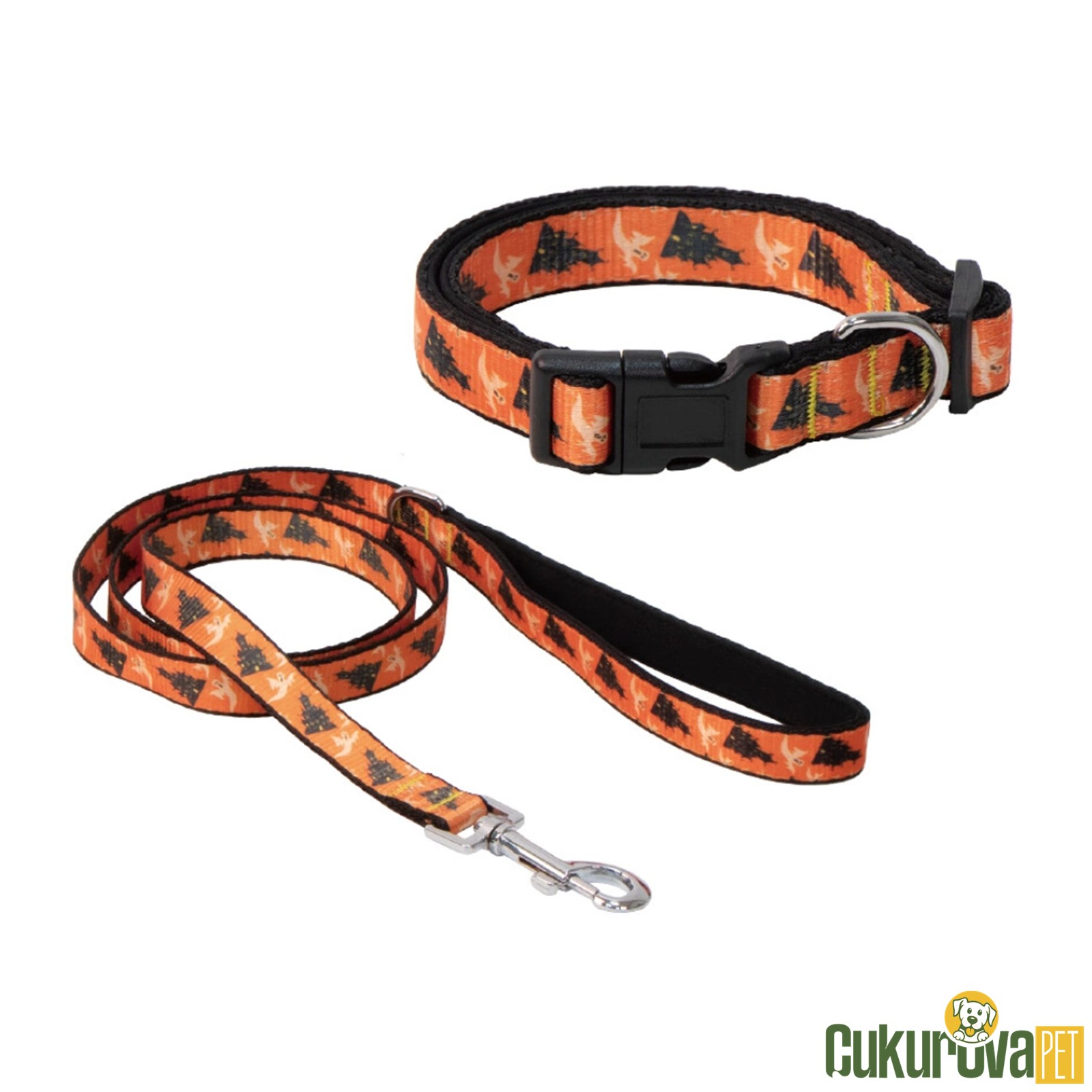 Eastland Cadılar Bayramı Desenli̇ Kedi̇ Boyun Tasması Seti 30 Cm