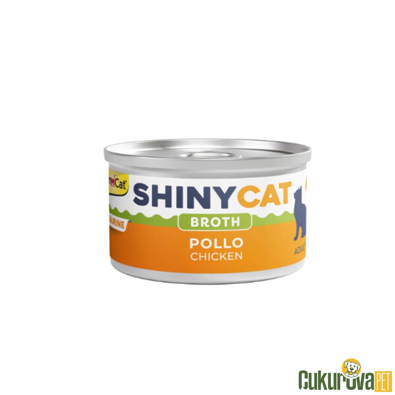 Gimcat ShinyCat Broth Sos İçinde Tavuklu Yetişkin Kedi̇ Konservesi 70 Gr