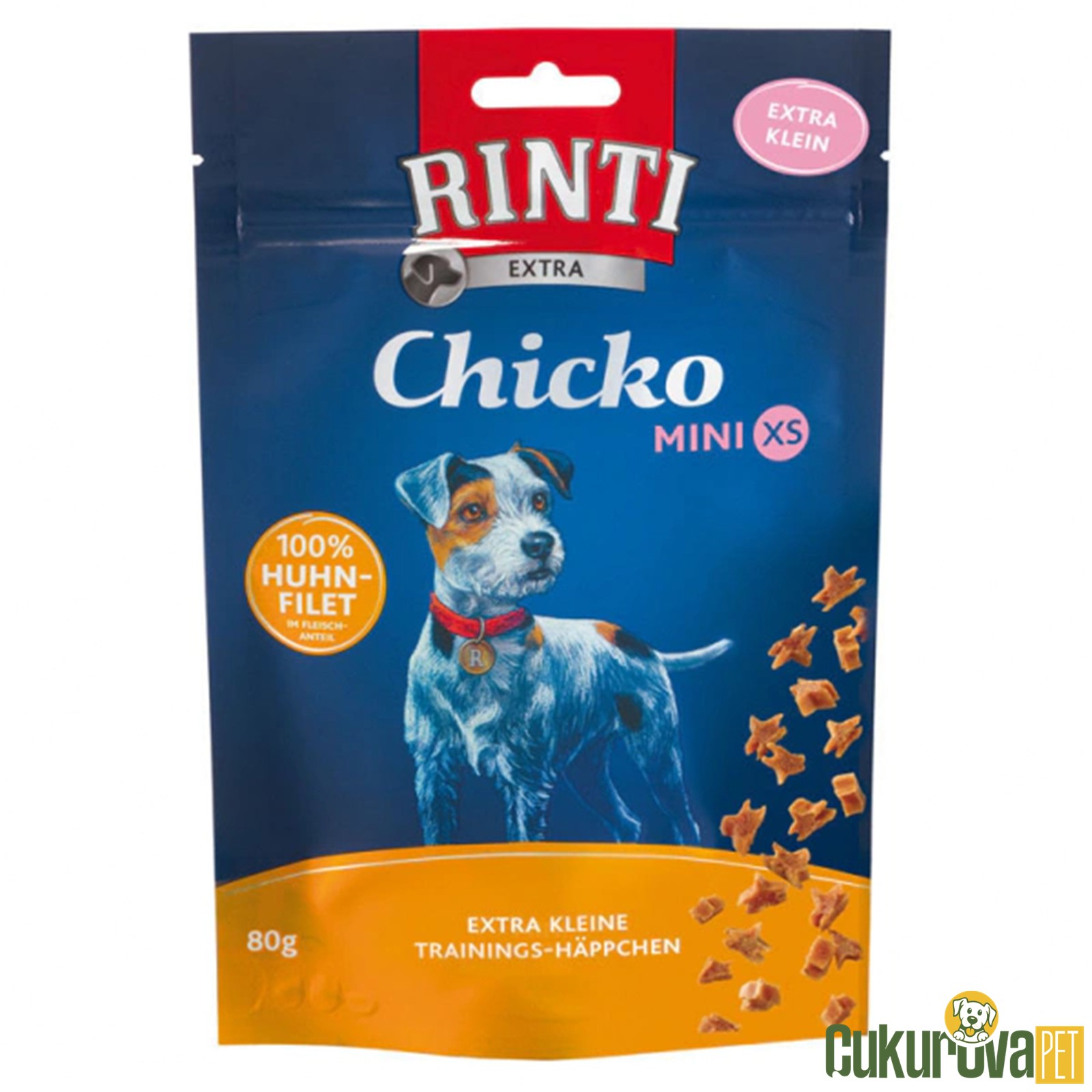 Rinti Küçük Irklar İçi̇n Tavuklu Köpek Ödülü 80 Gr - Xs
