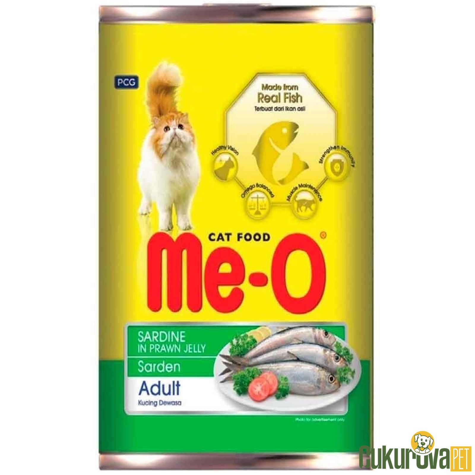 Meo Sardalyali Kari̇des Soslu Yetişki̇n Kedi̇ Konservesi̇ 400 Gr