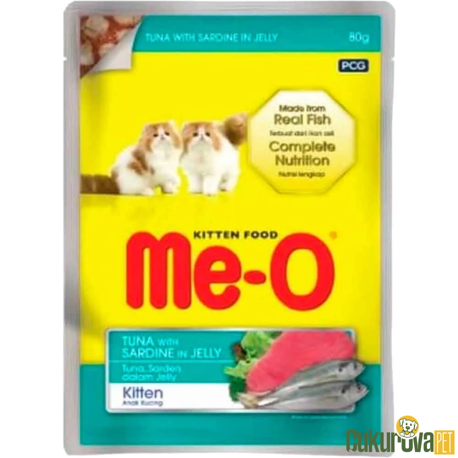 Meo Ton Balıklı Ve Sardalyalı Yavru Kedi̇ Yaş Maması 80 Gr