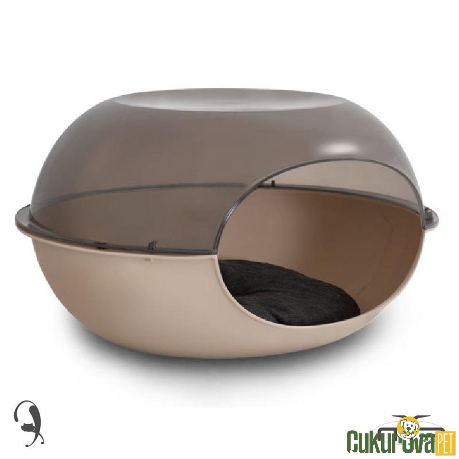 Mp Bergamo Luna Plastik Kedi Evi 57 x 38 x 31 Cm ( Bej )