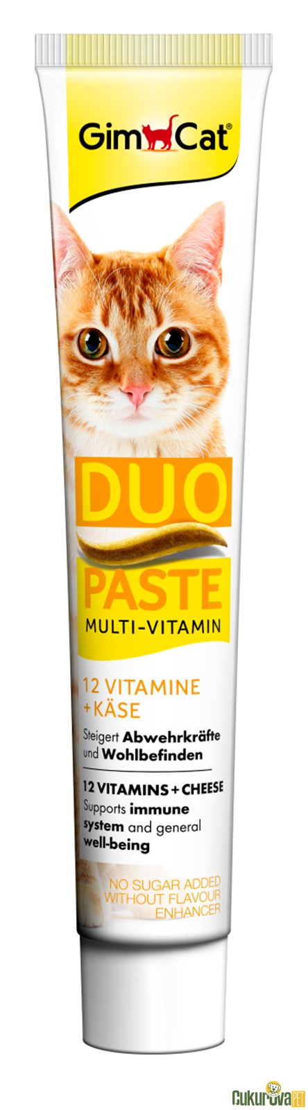 Gimcat Duo Paste Multi - Vitamin Peyni̇r + 12 Vi̇tami̇nli̇ Kedi Macunu 50 Gr