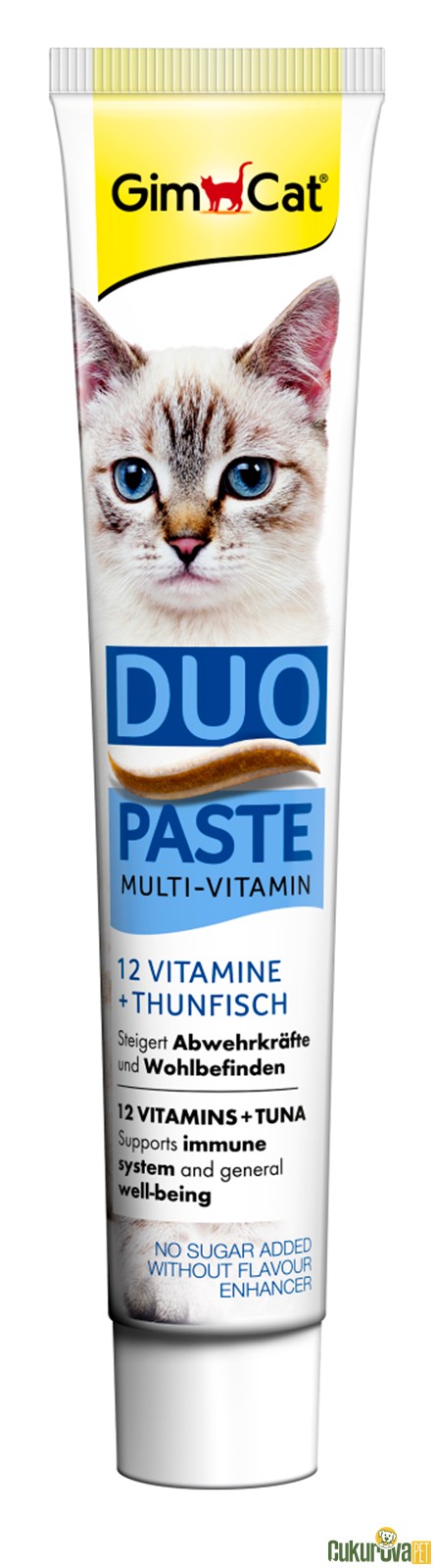 Gimcat Duo Paste Multi - Vitamin Ton Balıklı + 12 Vitaminli Kedi Macunu 50 Gr