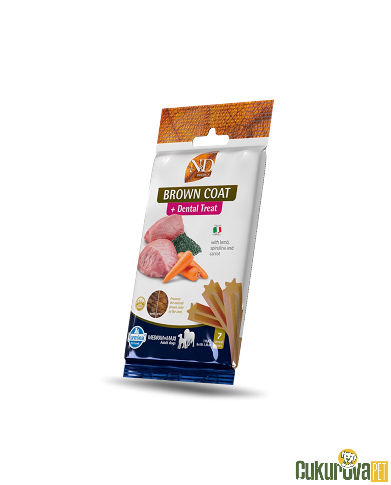 N & D Dental Treat Brown Coat Mini Köpek Ödülü 60 Gr