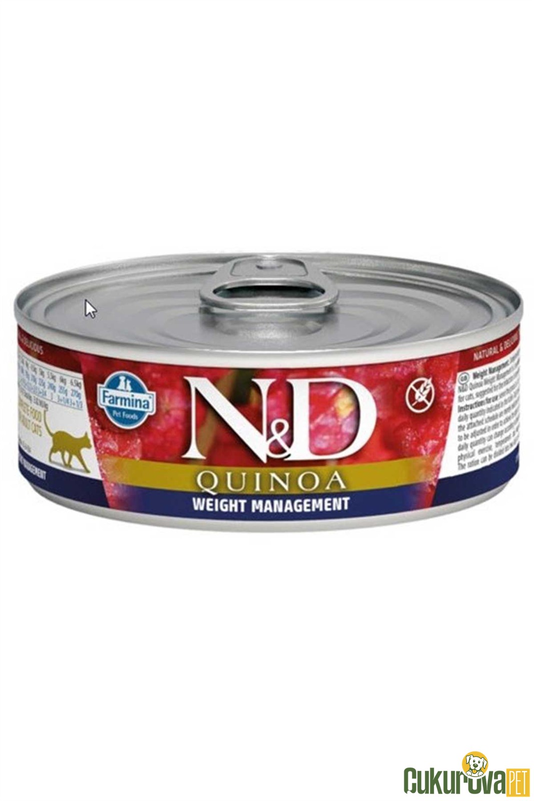 ND Quinoa Kilo Kontrollü Kuzulu Kedi Konservesi 80 Gr