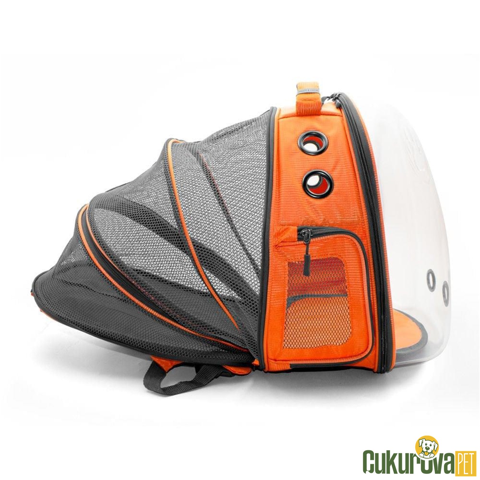 Cattie Yeni Fileli Tasıma Sırt Çantası Turuncu - 25 x 60 x 40 Cm
