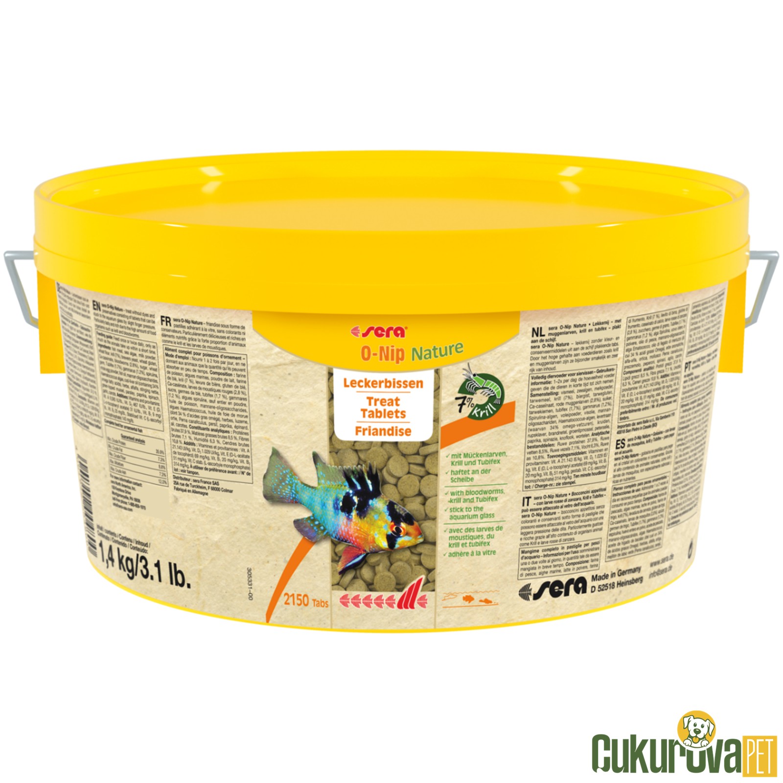 Sera O-Ni̇p Nature Tablet Yem 2 L - 1.4 Kg