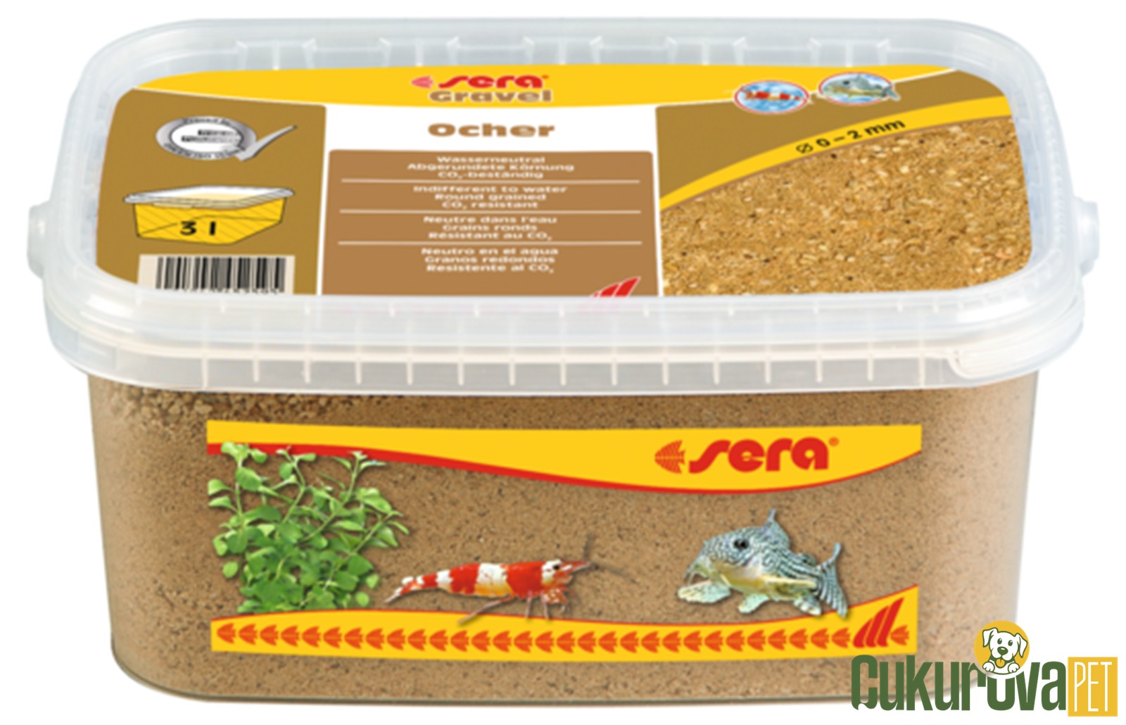 Sera Akvaryum Kumu Toprak Rengi 0 - 2 Mm - 3 L