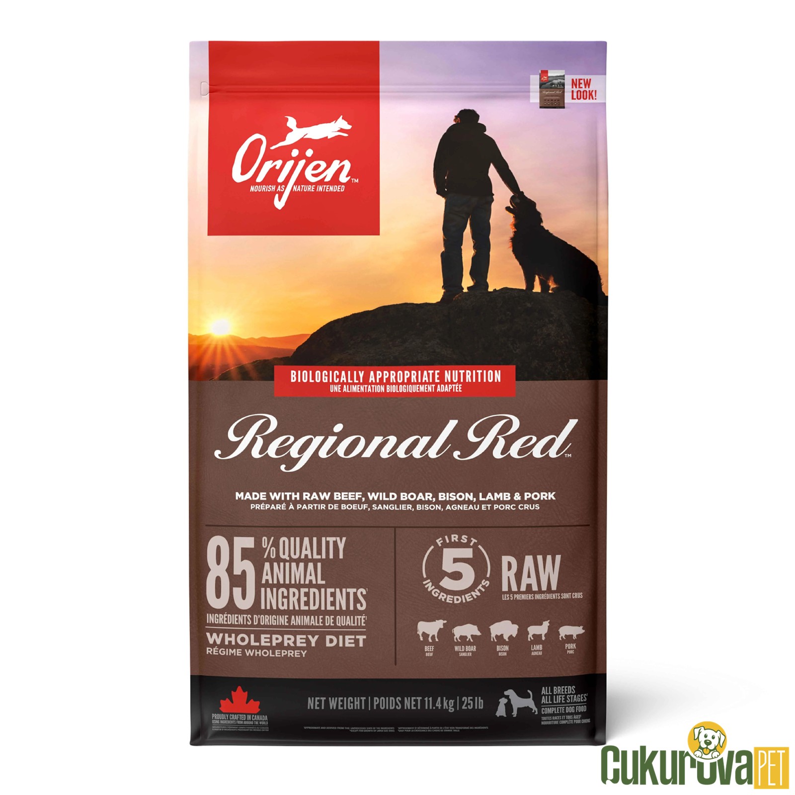 Orijen Regional Red Tüm Yaşam Evreleri İçin Köpek Maması 11.4 Kg