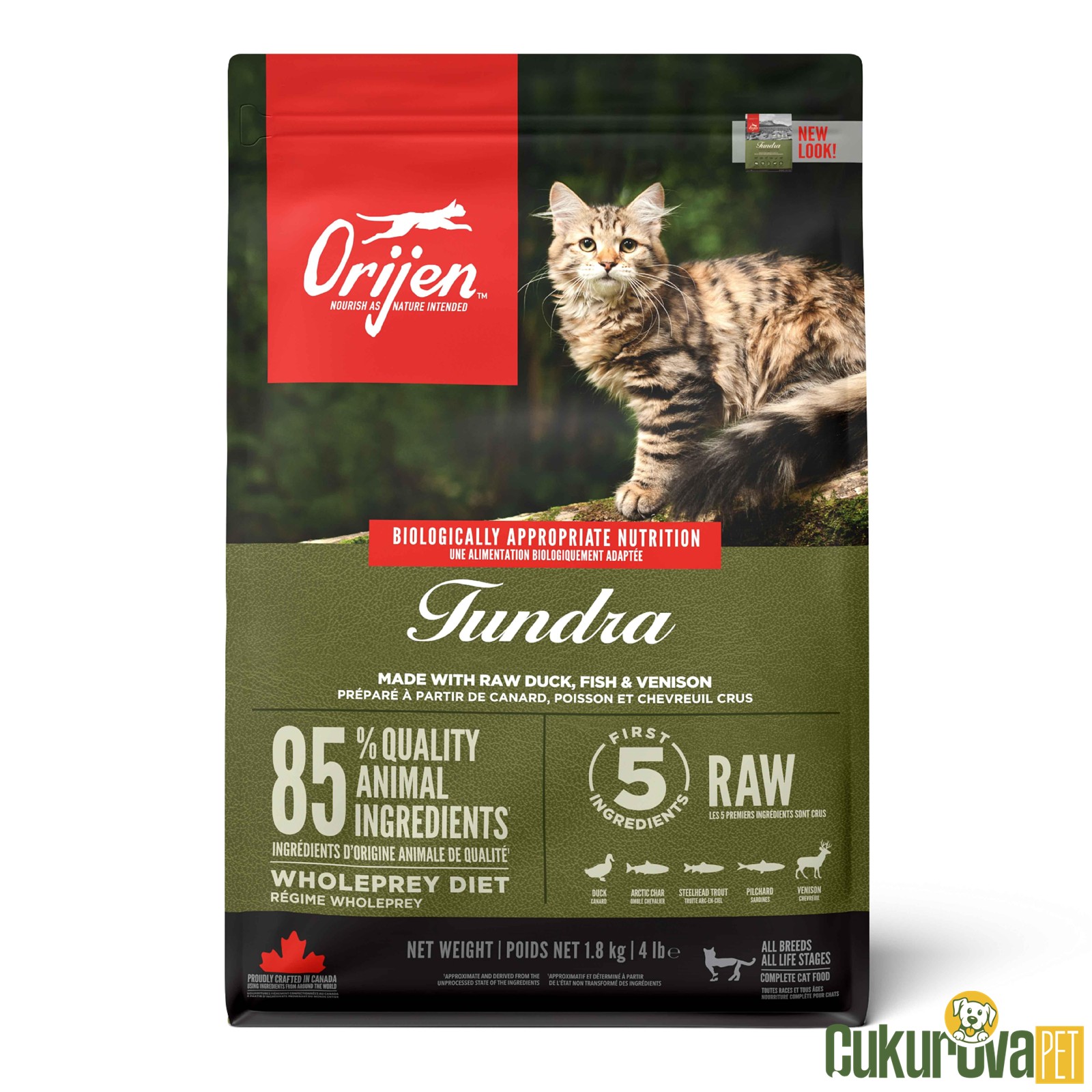 Orijen Tundra Tüm Yaşam Evreleri İçin Kedi Maması 5.4 Kg