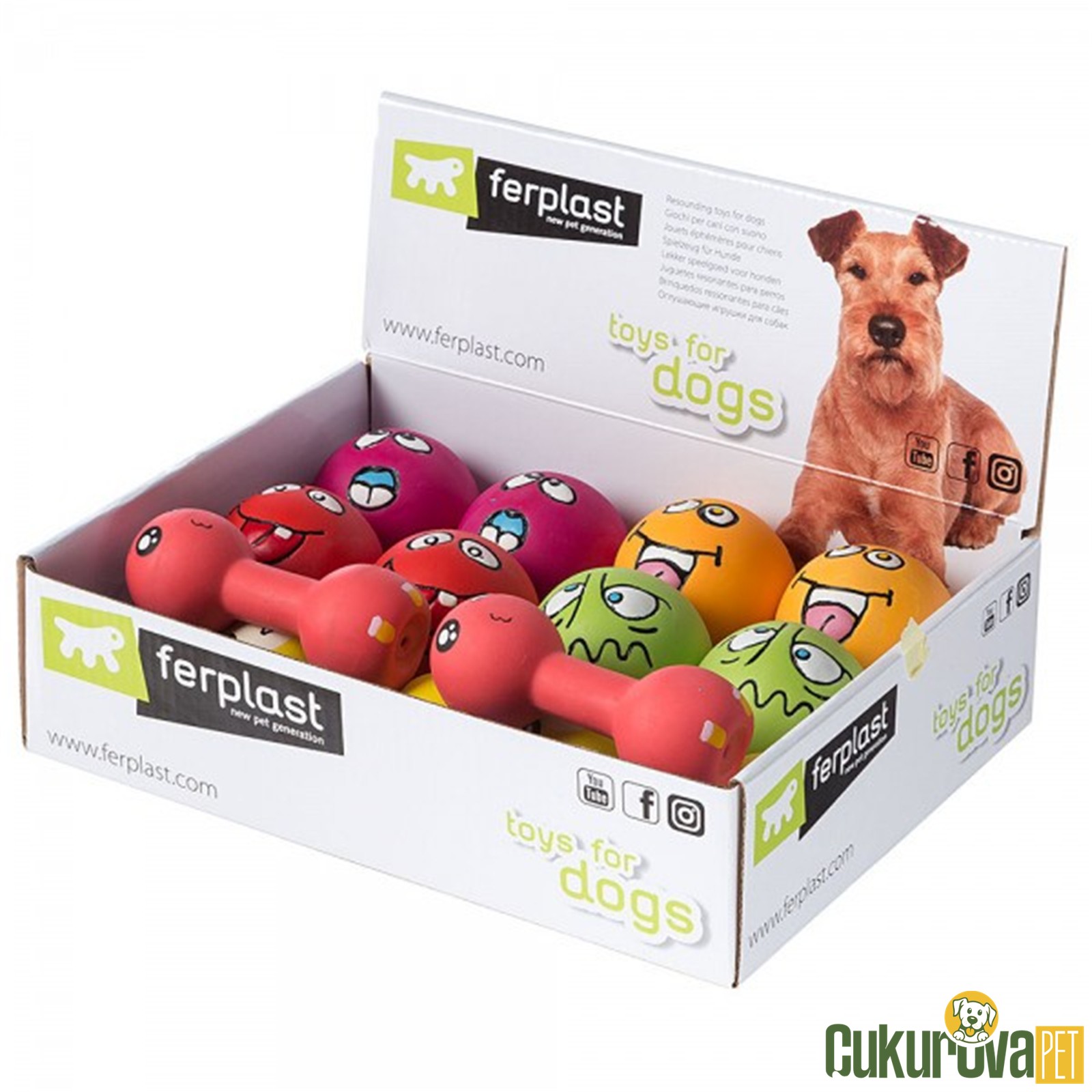 Ferplast Pa 5570 Latex Köpek Oyuncağı Karışık Çeşitli