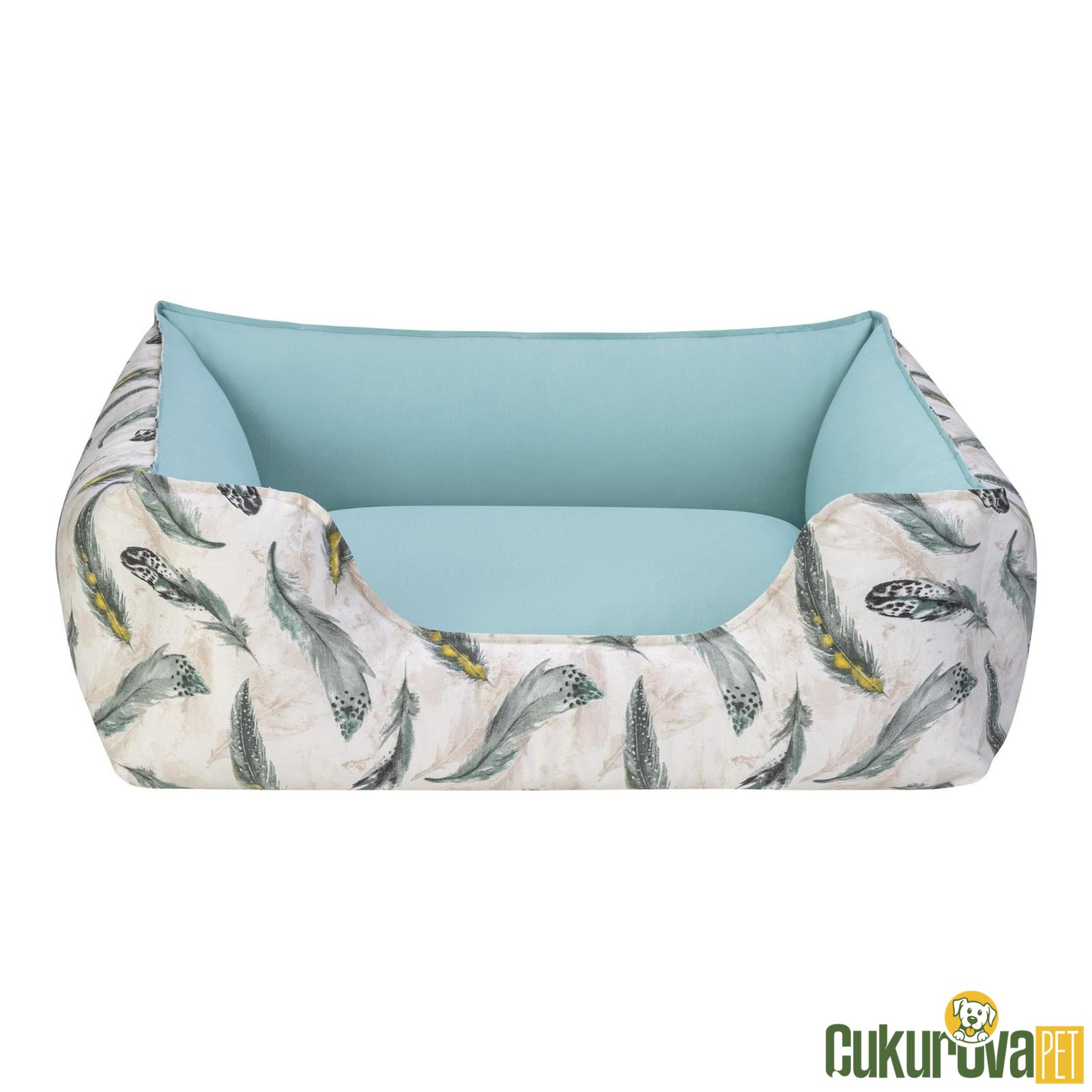 Pet Comfort Alpha Kedi̇ & Köpek Yatağı Mint - Beyaz M - 80 x 65 Cm