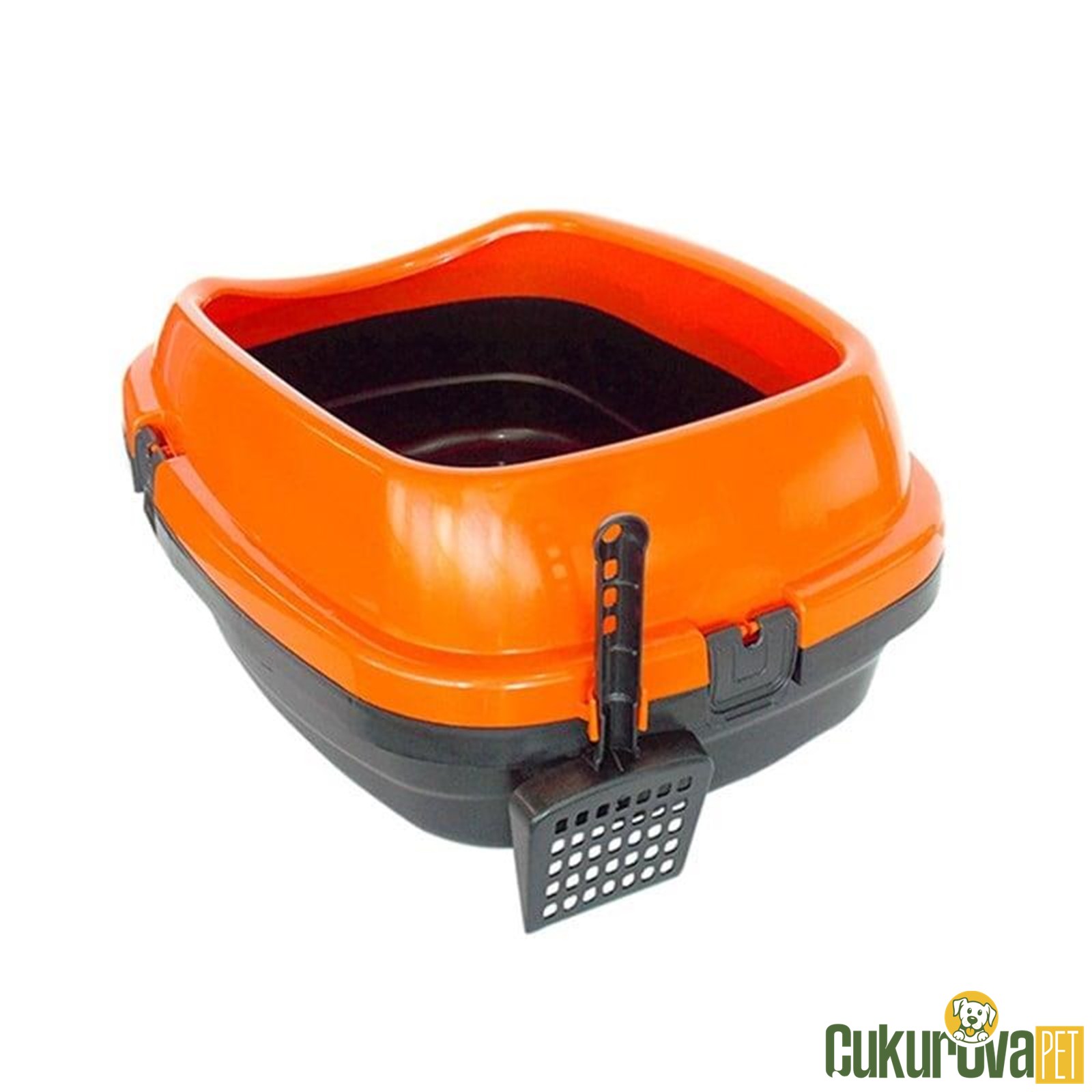 Pet Garden Kürekli Açik Kedi Tuvaleti Kabı 49.5 x 40 x 22 Cm