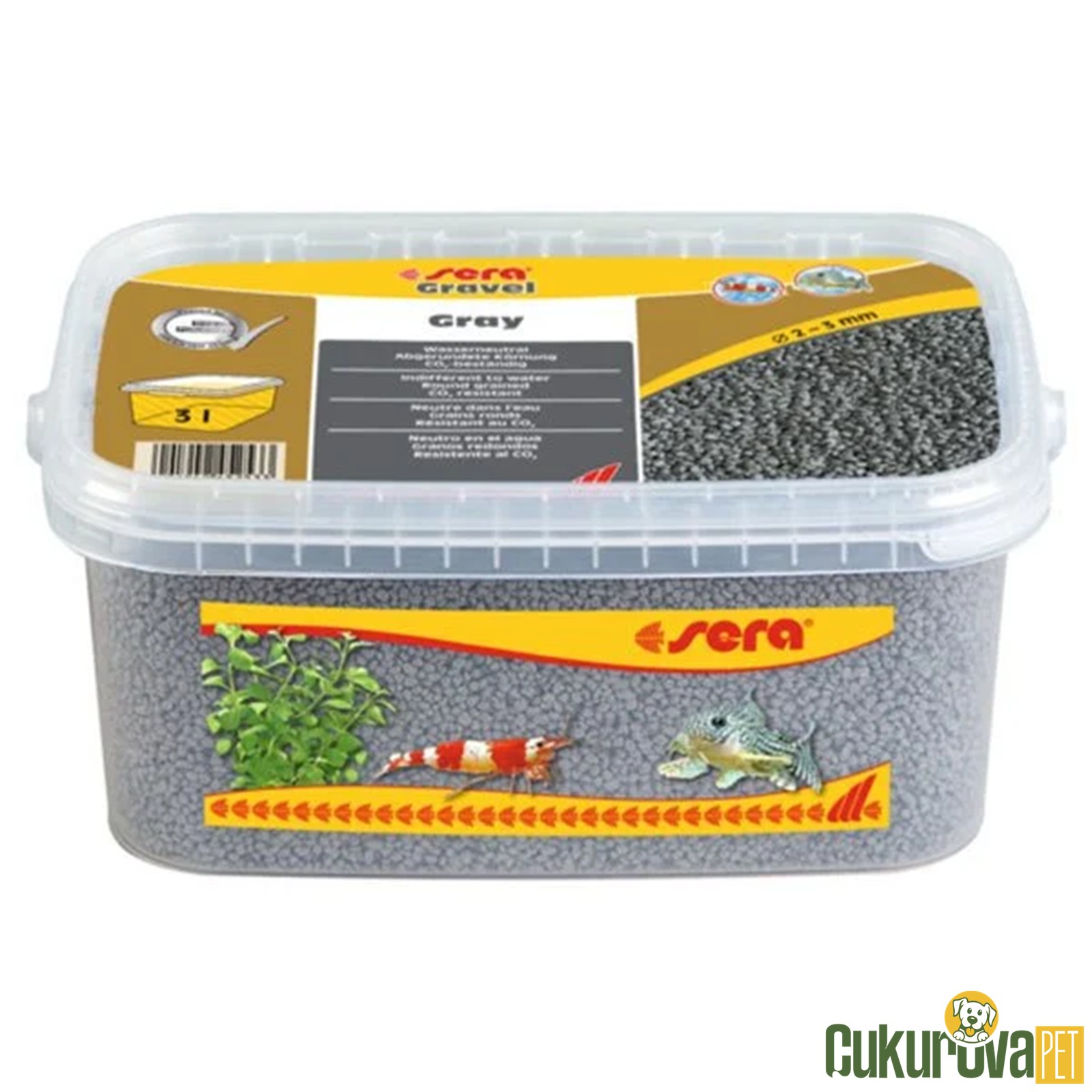 Sera Grey Doğal Gri Akvaryum Kumu 2 - 3 M - 3 L