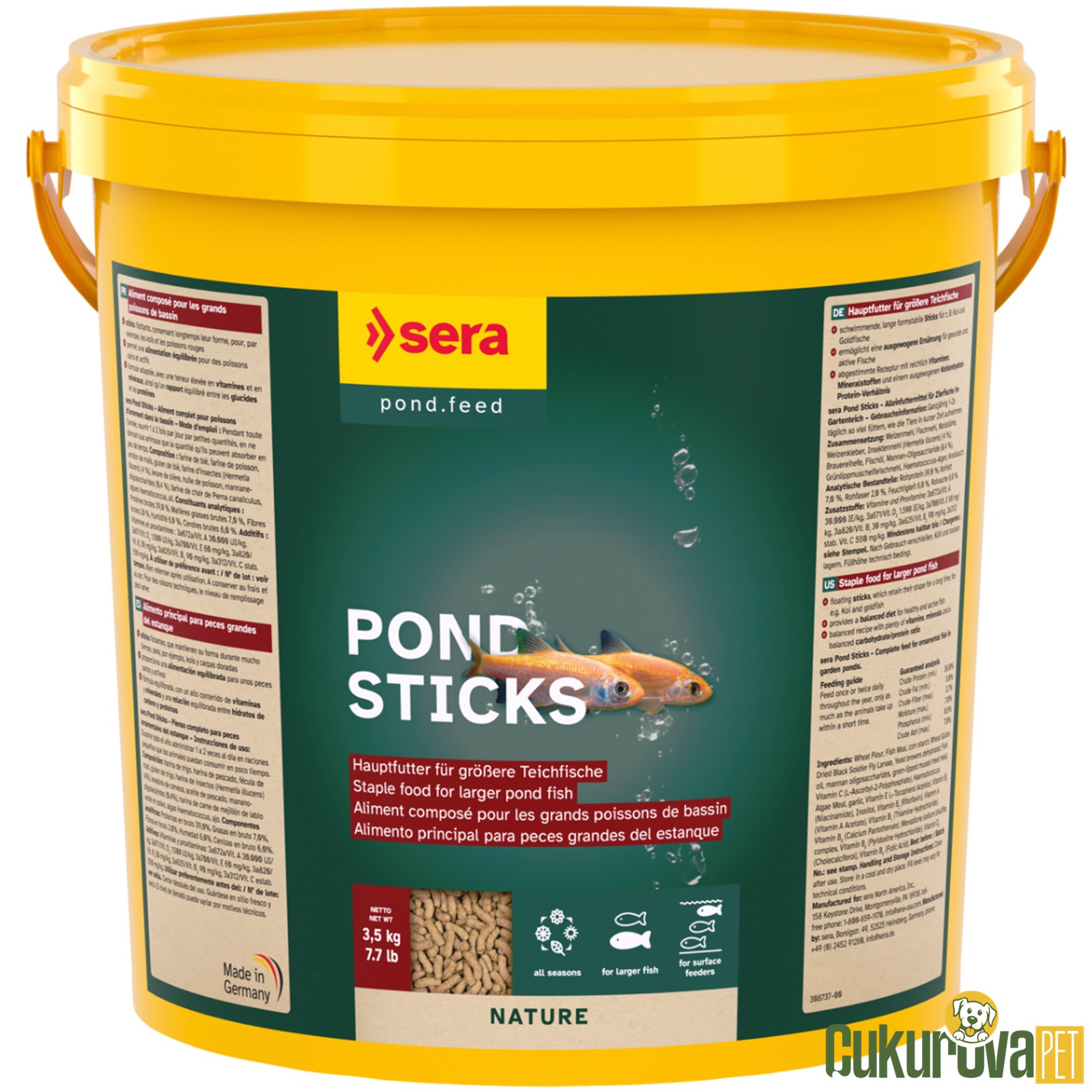 Sera Pond Sticks Nature 21 L / 3.5 Kg