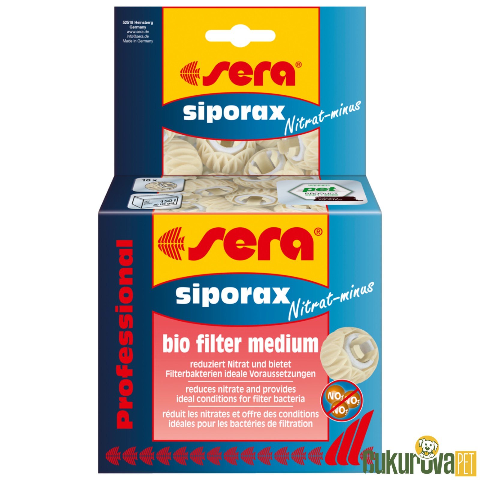 Sera Siporax Nitrat - Minus Biyolojik Filtre Malzemesi 500 Ml
