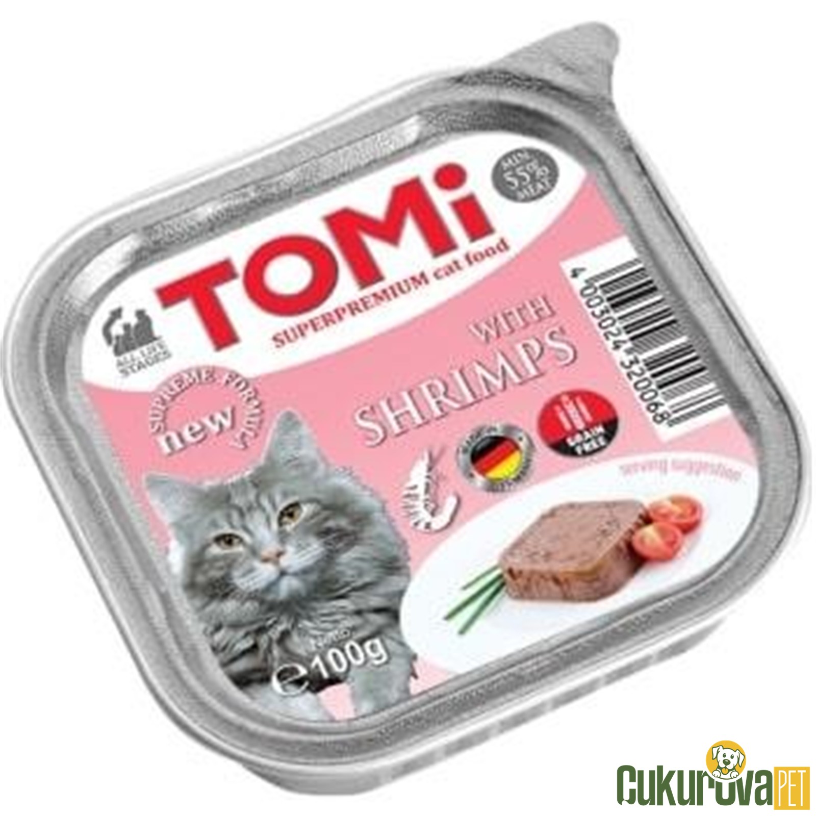 Tomi Pate Kari̇desli̇ Yetişki̇n Kedi̇ Yaş Maması 100 Gr