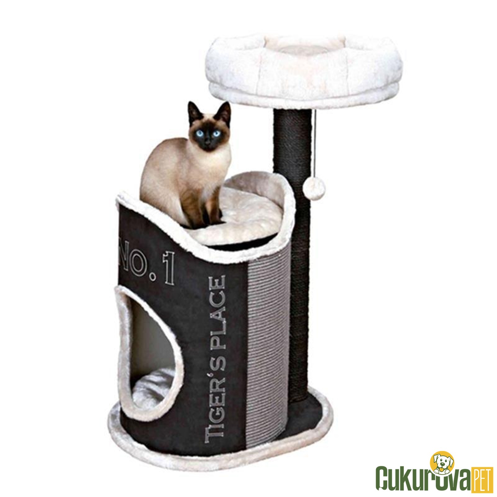 Trixie Kedi̇ Oyun Ve Tırmalama Evi̇ Antrasi̇t