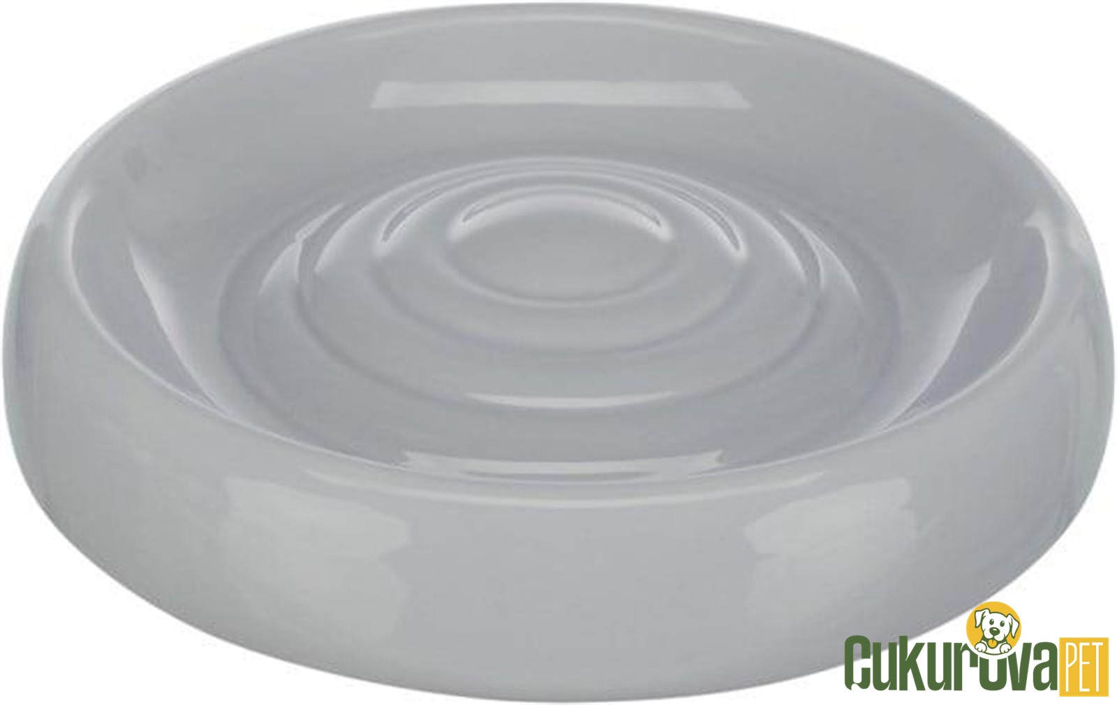 Trixie Kedi̇ler İçi̇n Serami̇k Mama Ve Su Kabı 200 Ml - 18 Cm Gri̇