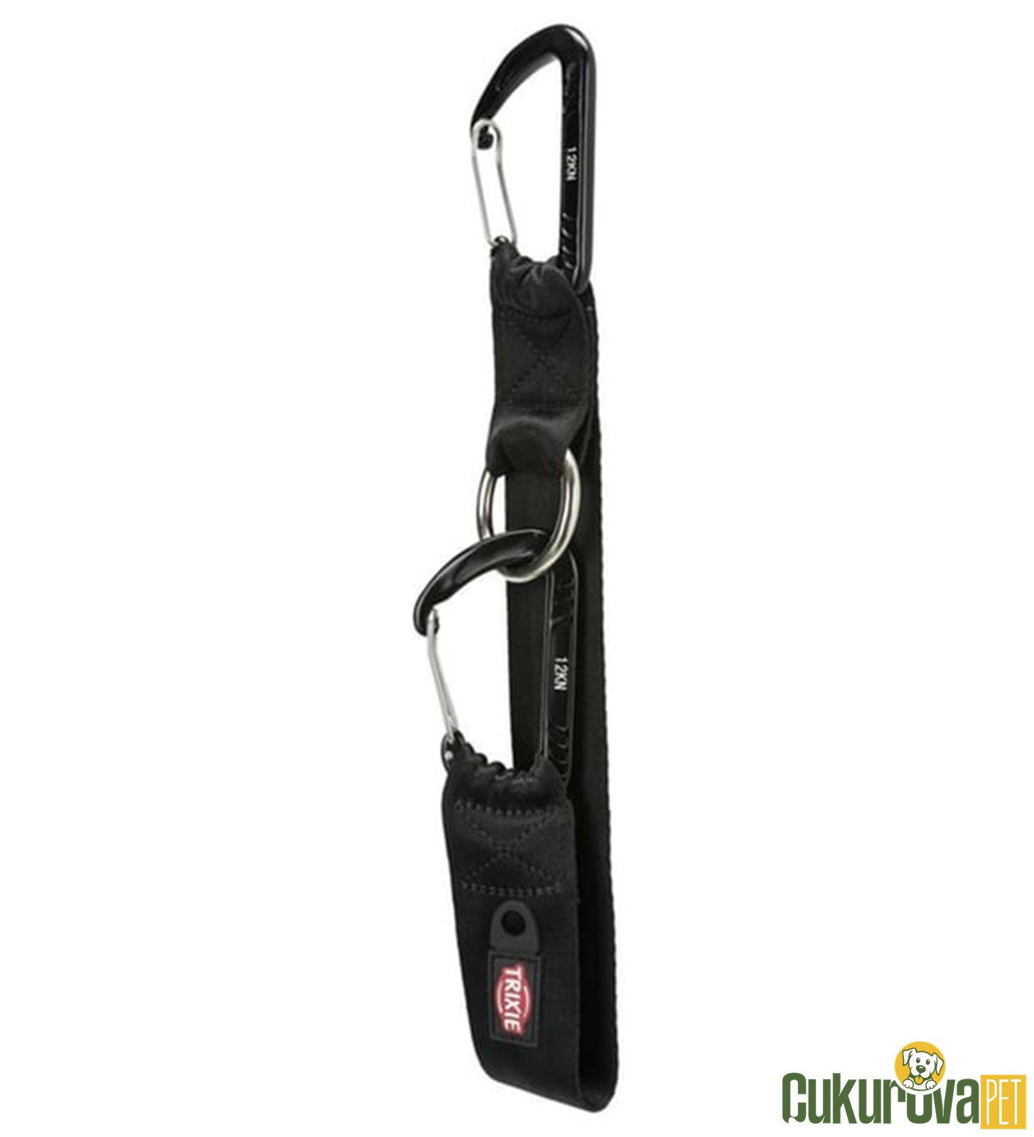 Trixie Köpek Emni̇yet Kemeri̇ Bağlantı Kayışı Karabinalı 30 Cm x 30 Mm - Si̇yah