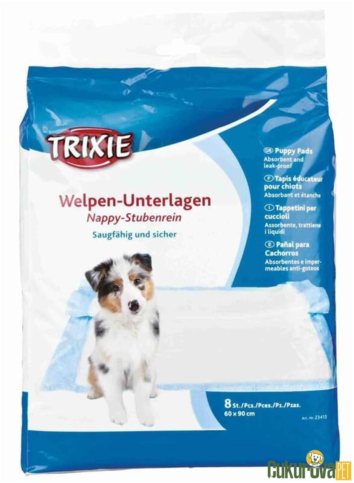 Trixie Köpek Çi̇ş Eği̇tim Pedi̇ 60 x 90 Cm / 8 Adet