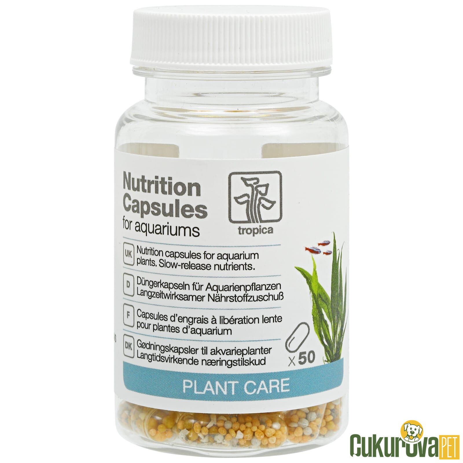 Tropica Nutrition Capsules Plant Care Bitki Gübresi 50 Adet