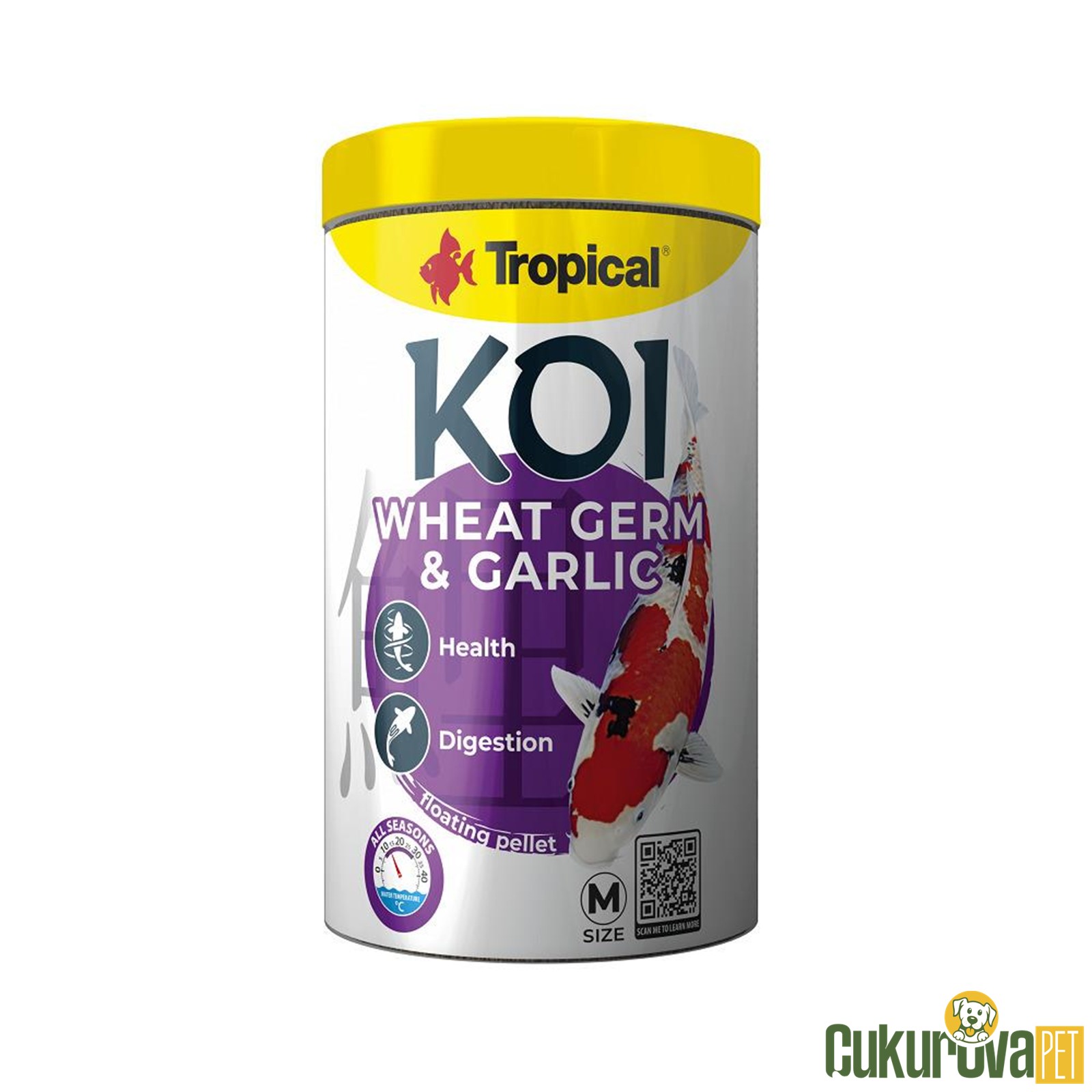 Tropical Wheat Germ & Garlic Pellet M - 1000 Ml - 320 Gr