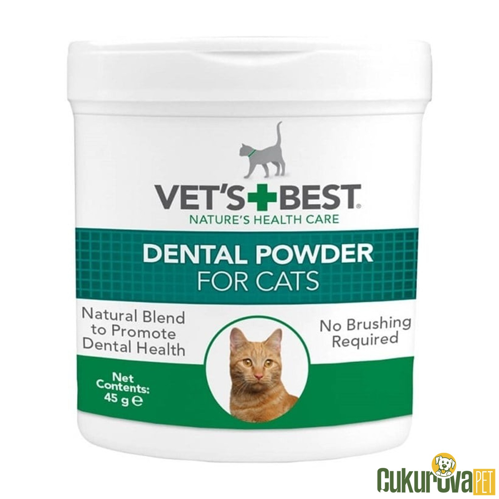 Vet's Best Kedi̇ler İçi̇n Plak Ve Tartar Ağız Bakım Tozu 45 Gr