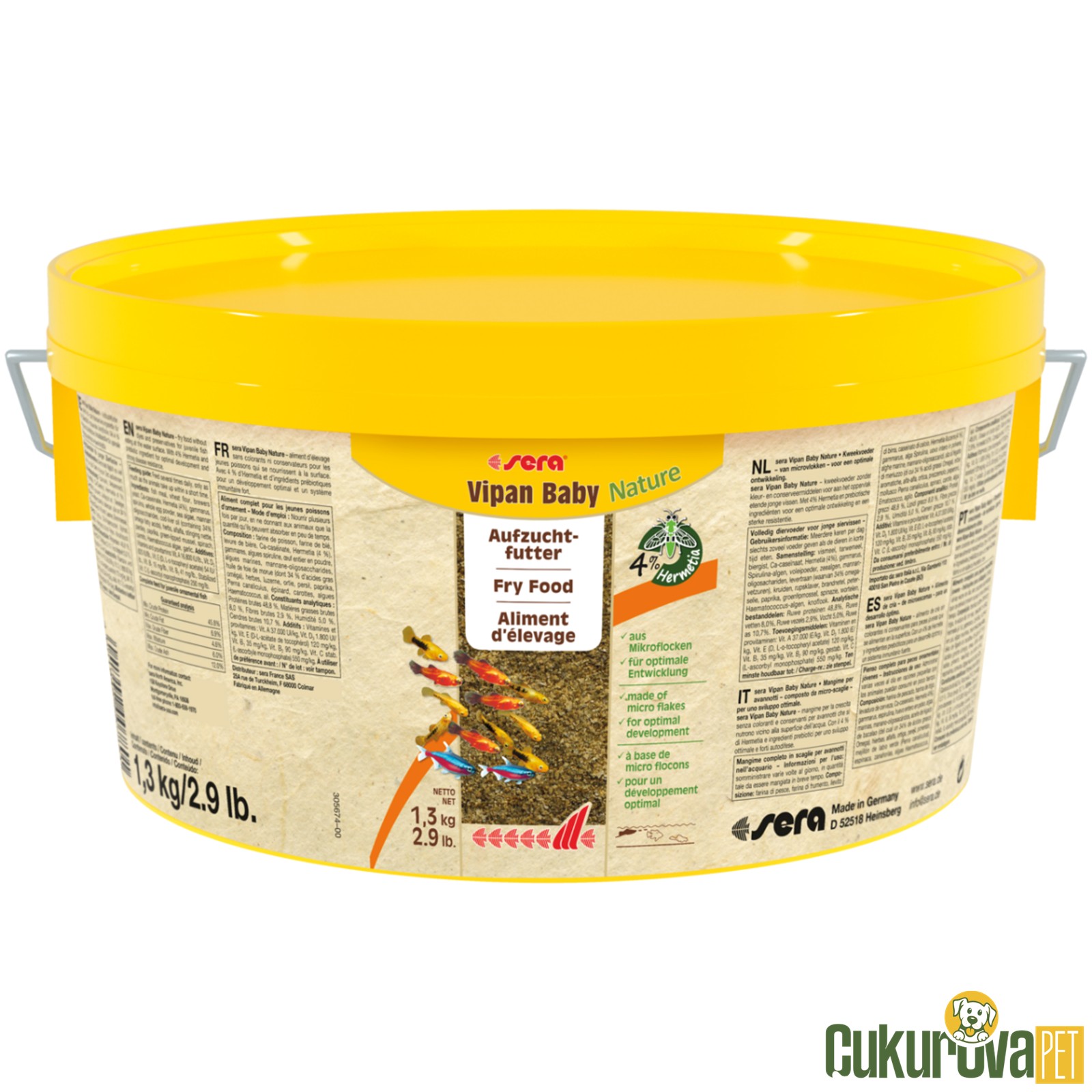 Sera Vipan Baby Nature Pul Yem 2 L - 1.3 Kg